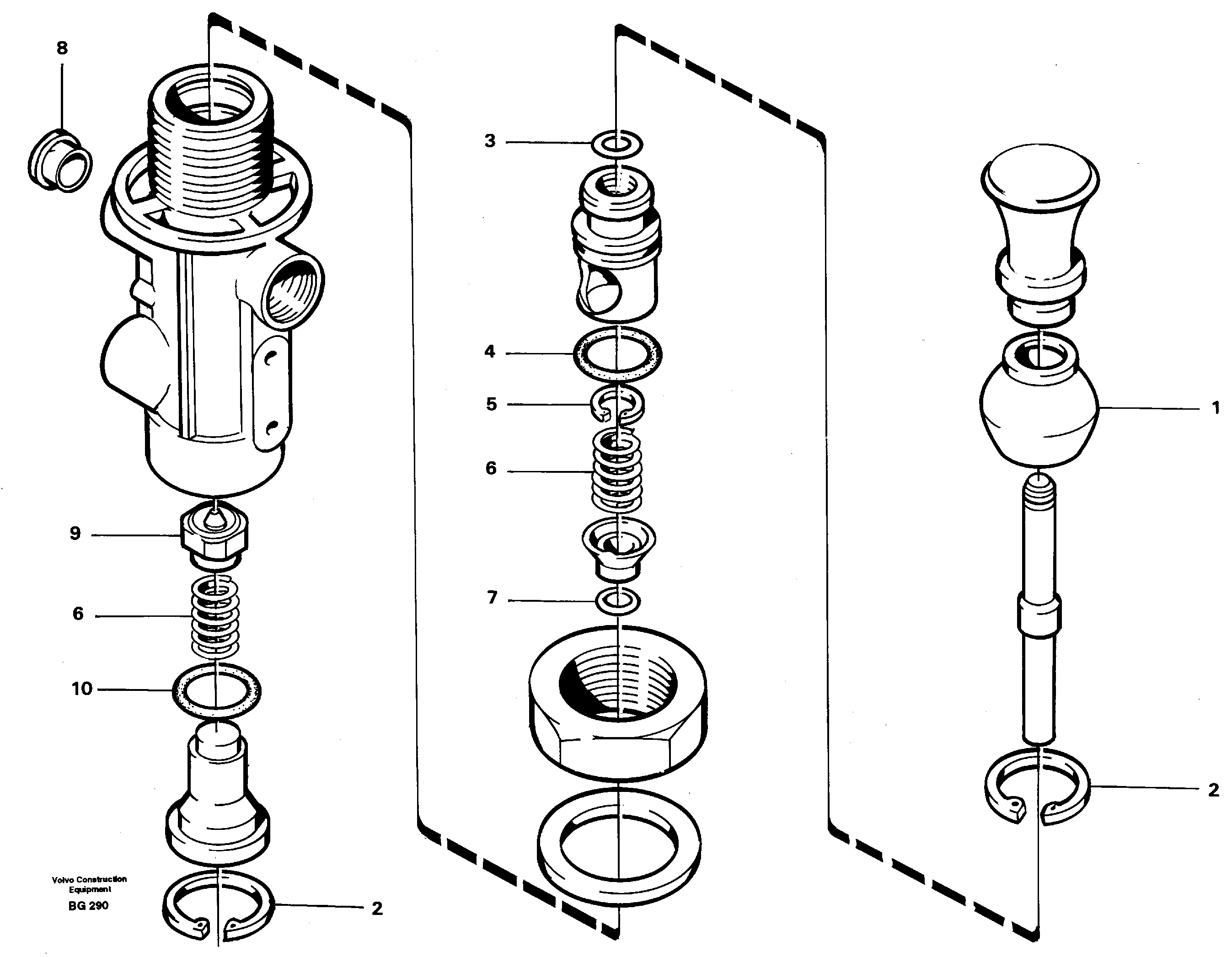Three-way valve — volvo parts diagram