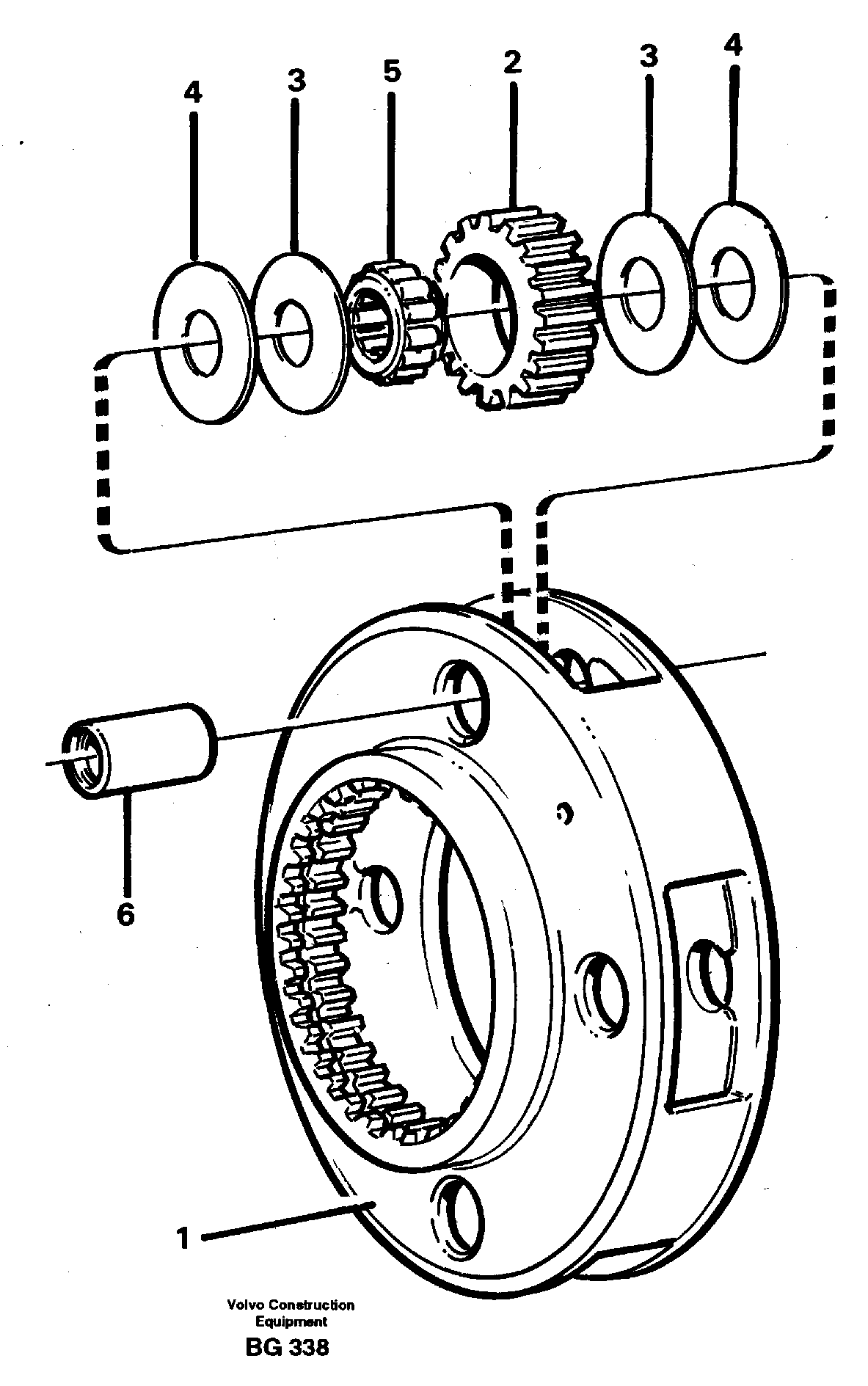 Planet kit, stage 1 — volvo parts diagram