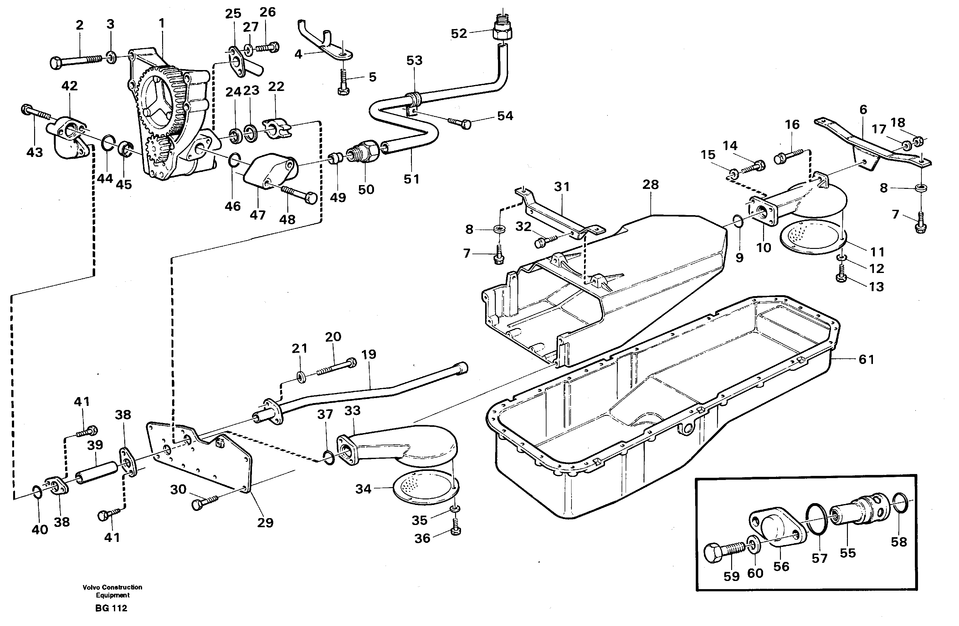 Lubricating oil system — volvo parts diagram