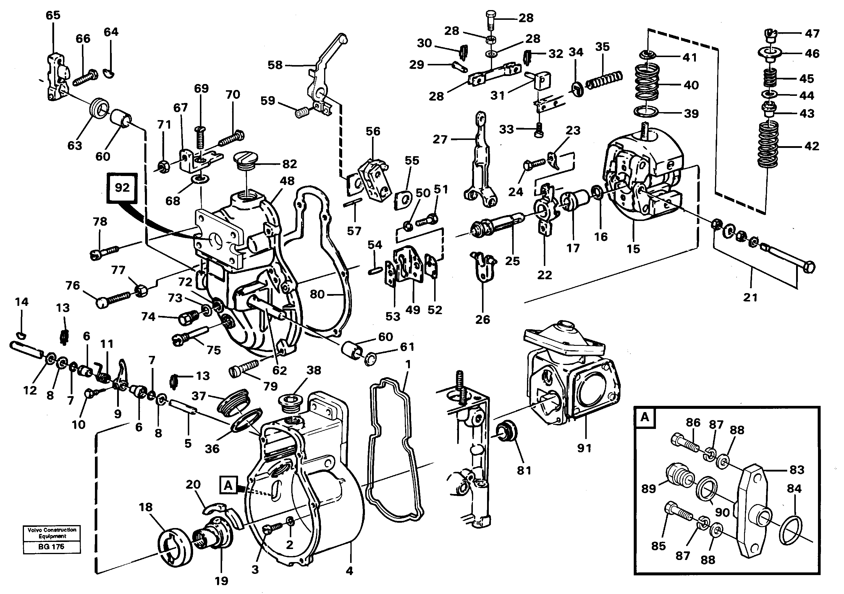 Centrifugal governor — volvo parts diagram
