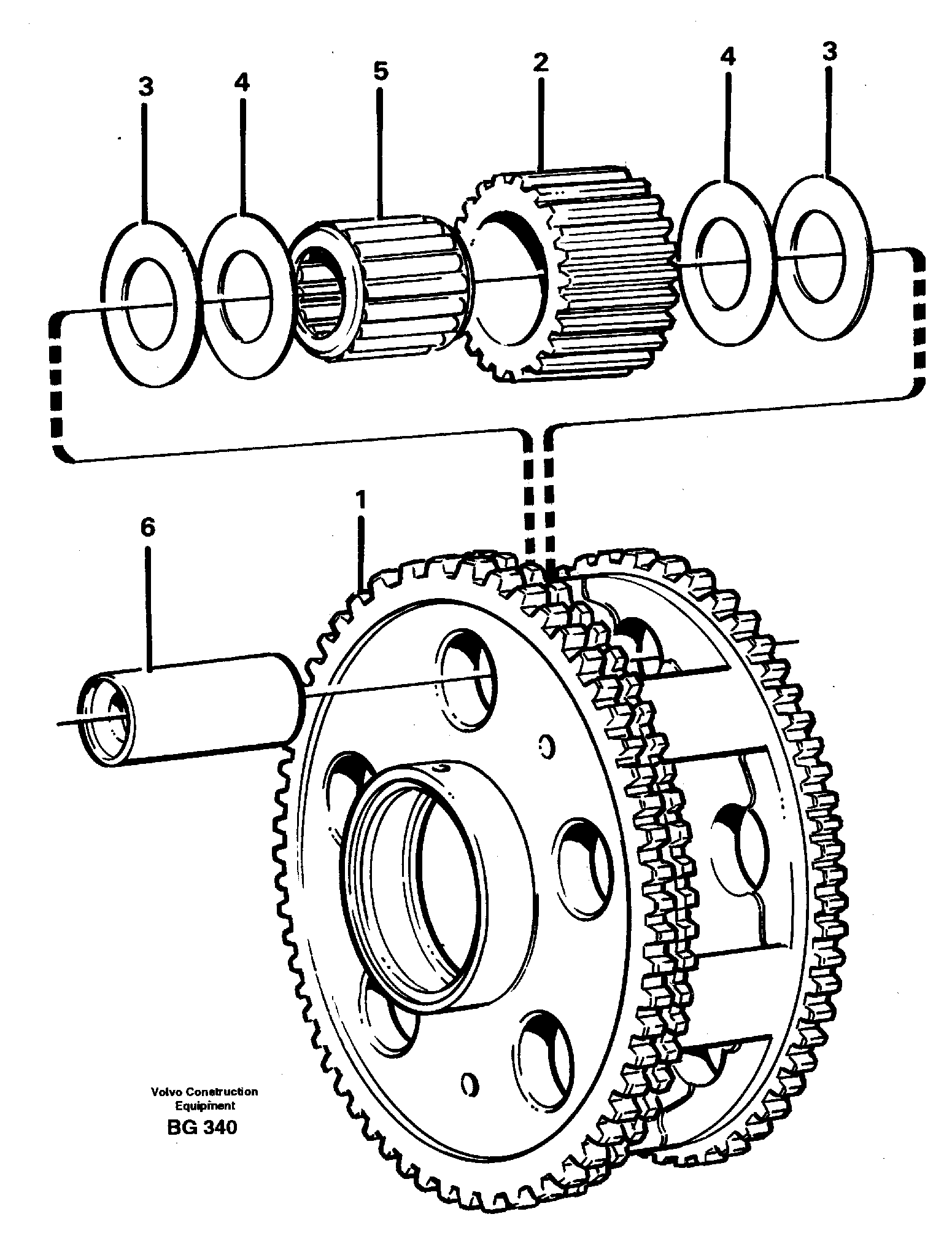 Planet kit, stage 3 — volvo parts diagram