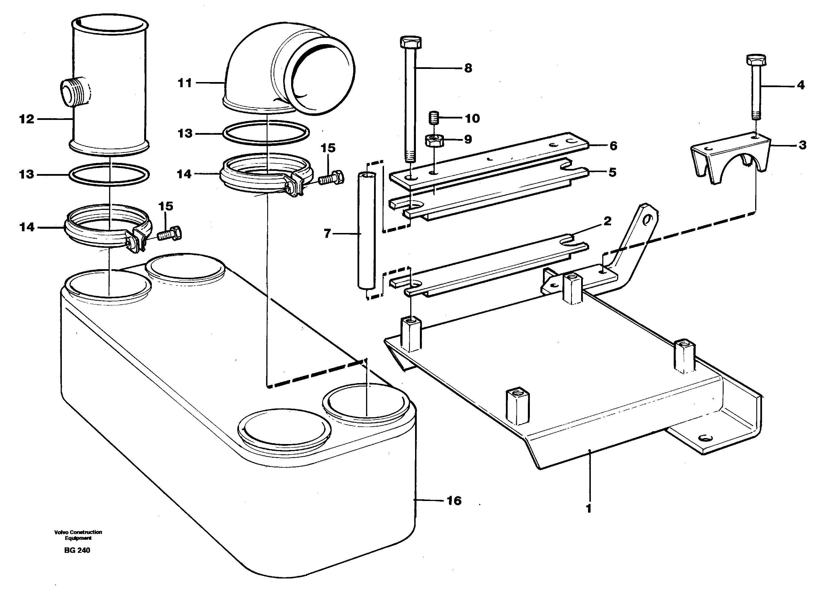 Oil cooler — volvo parts diagram