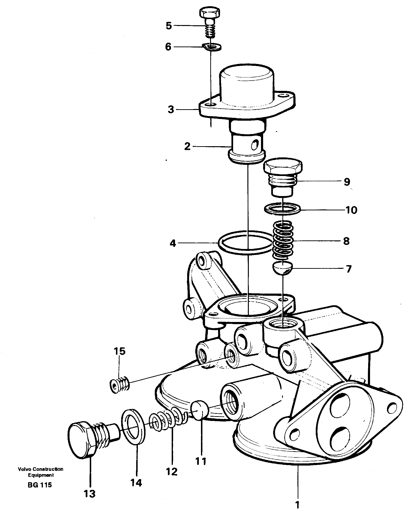 Oil filter housing — volvo parts diagram