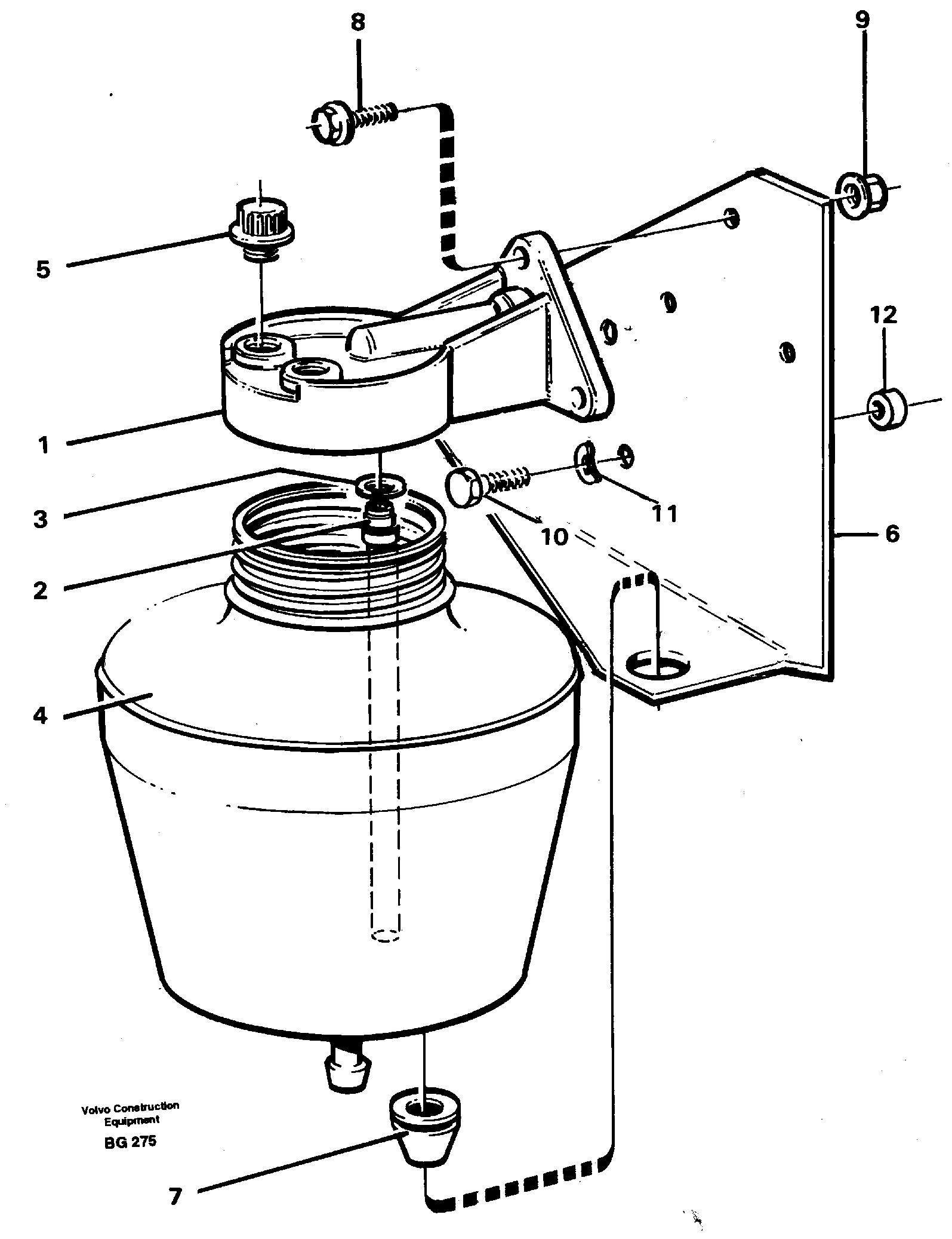 Anti-freeze reservoir — volvo parts diagram