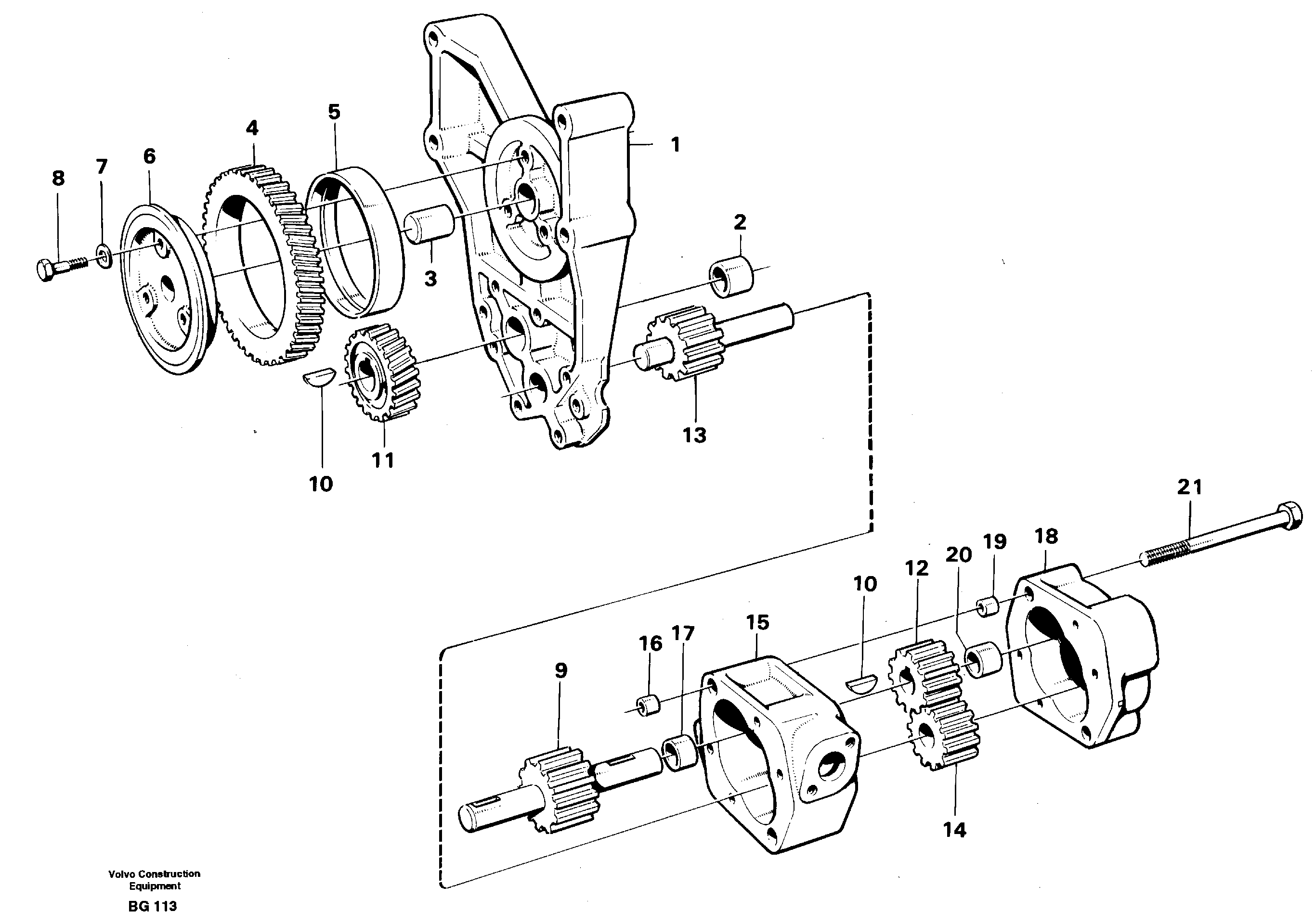 Oil pump — volvo parts diagram