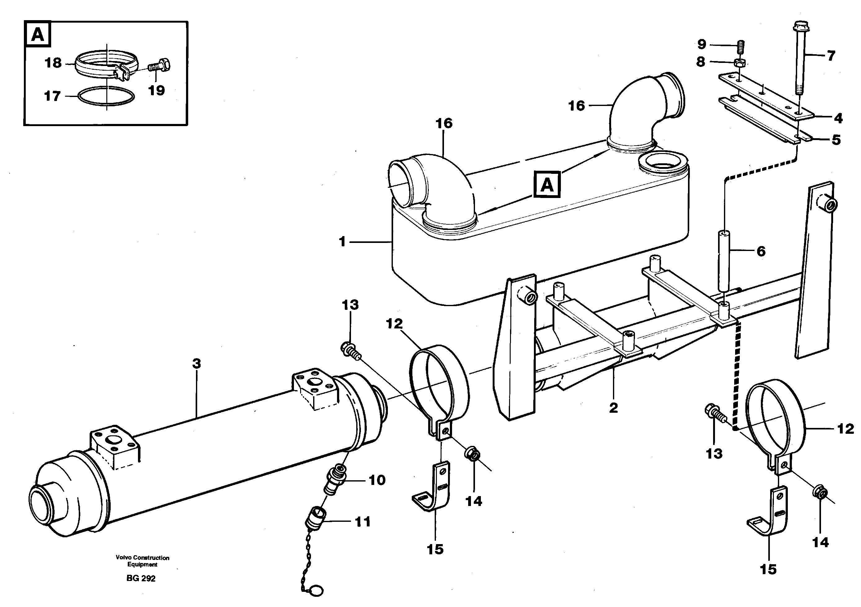Heat exchanger — volvo parts diagram