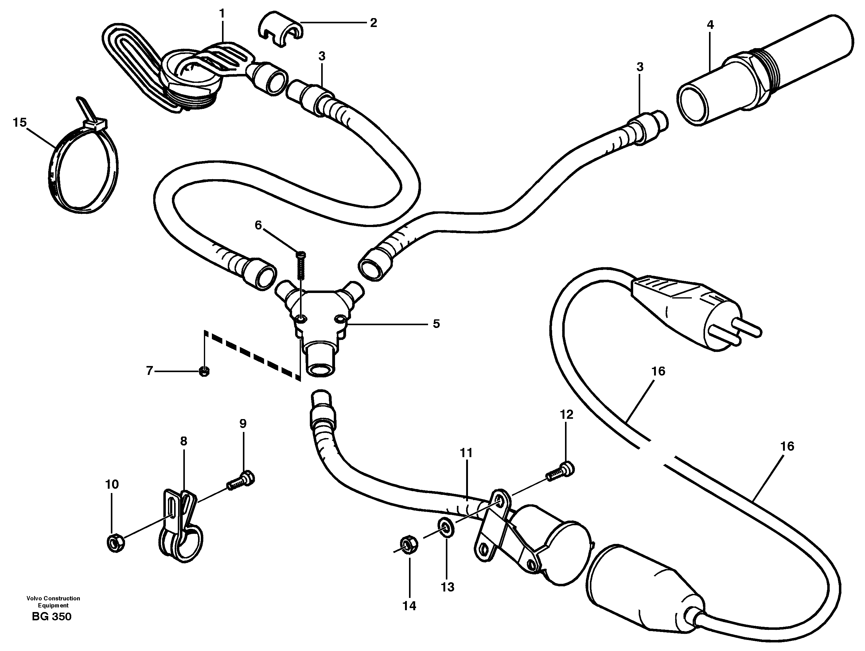 Engine heater.  93092 — volvo parts diagram