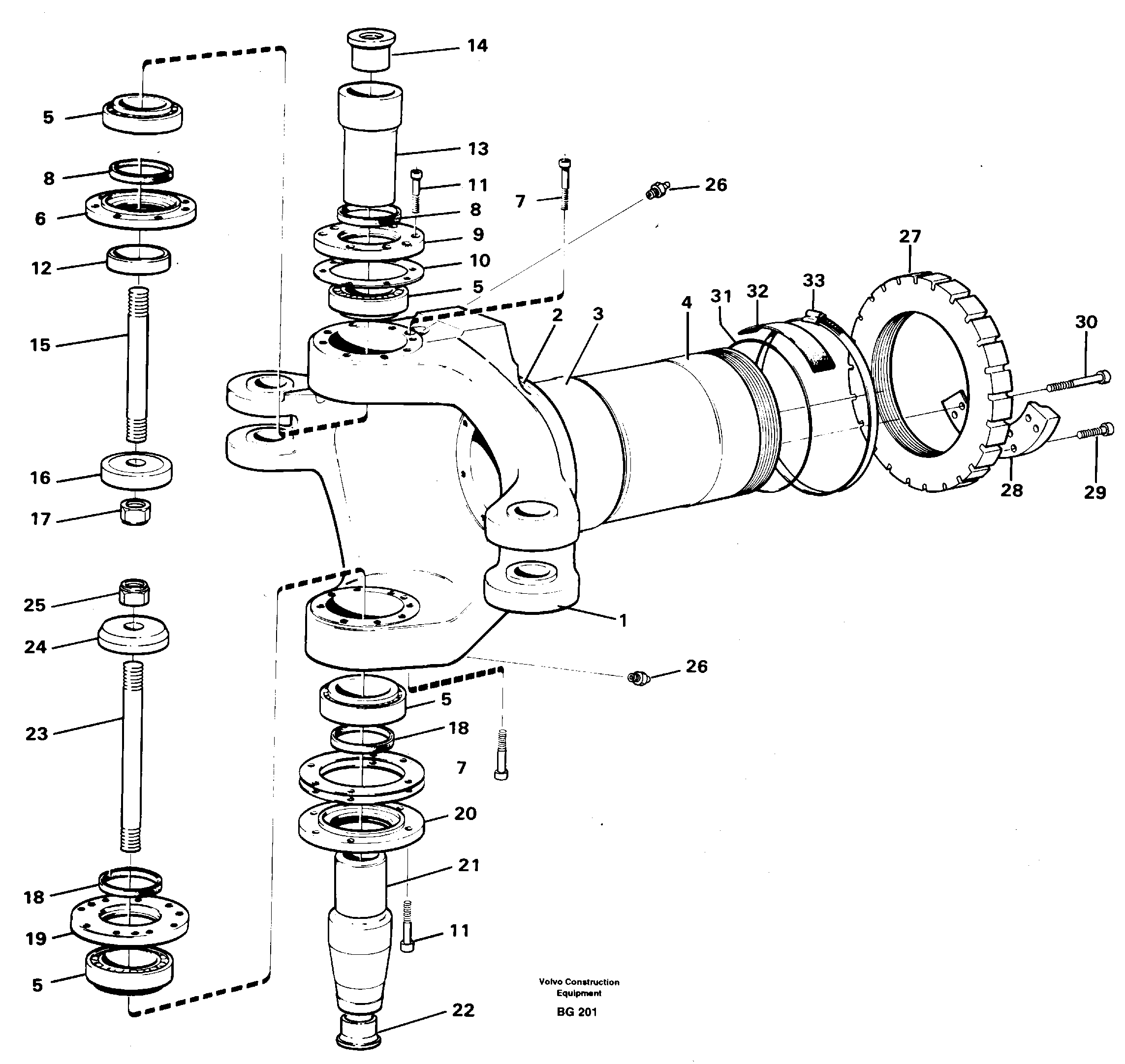 Frame link — volvo parts diagram
