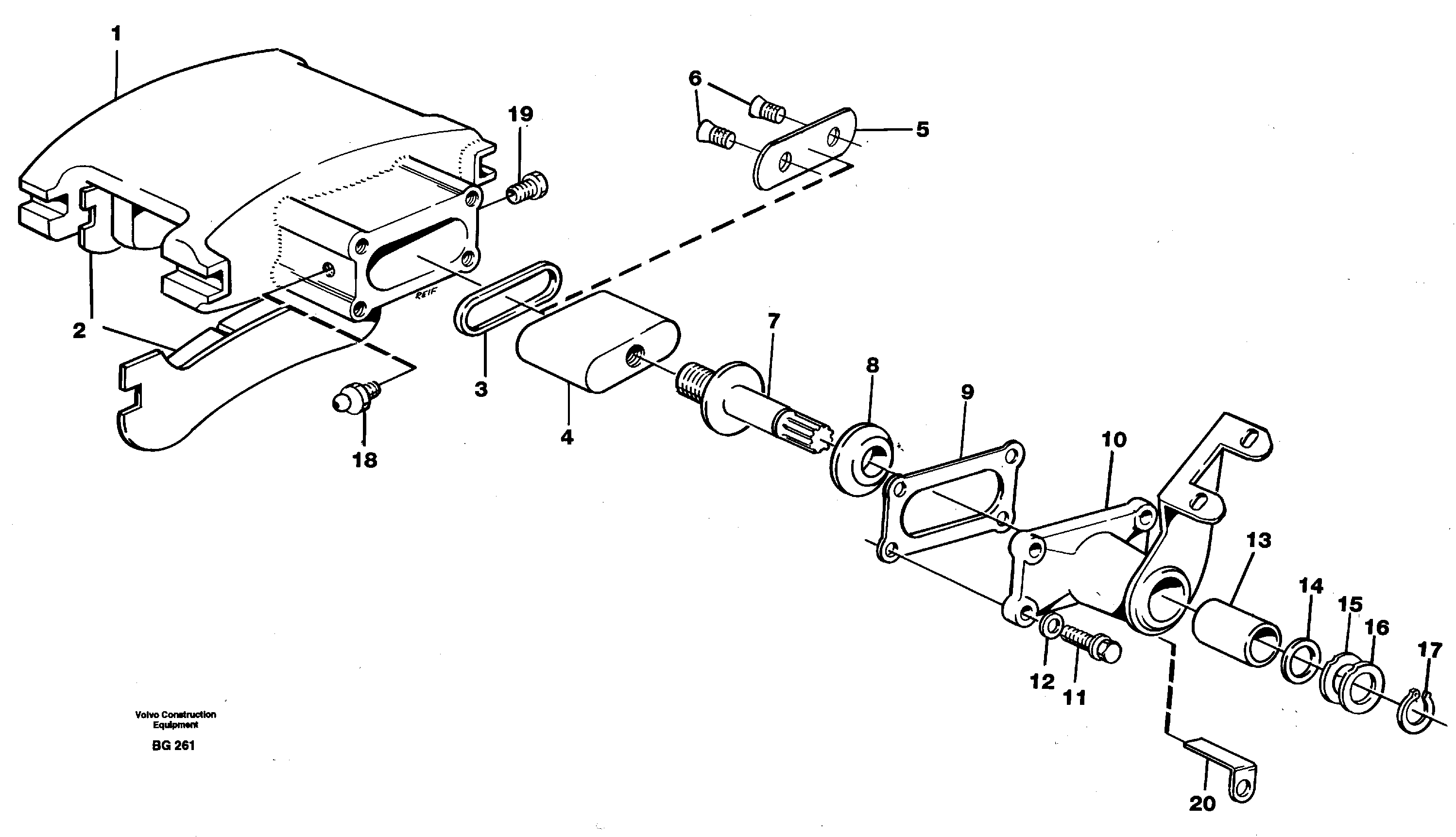 Parking brake — volvo parts diagram
