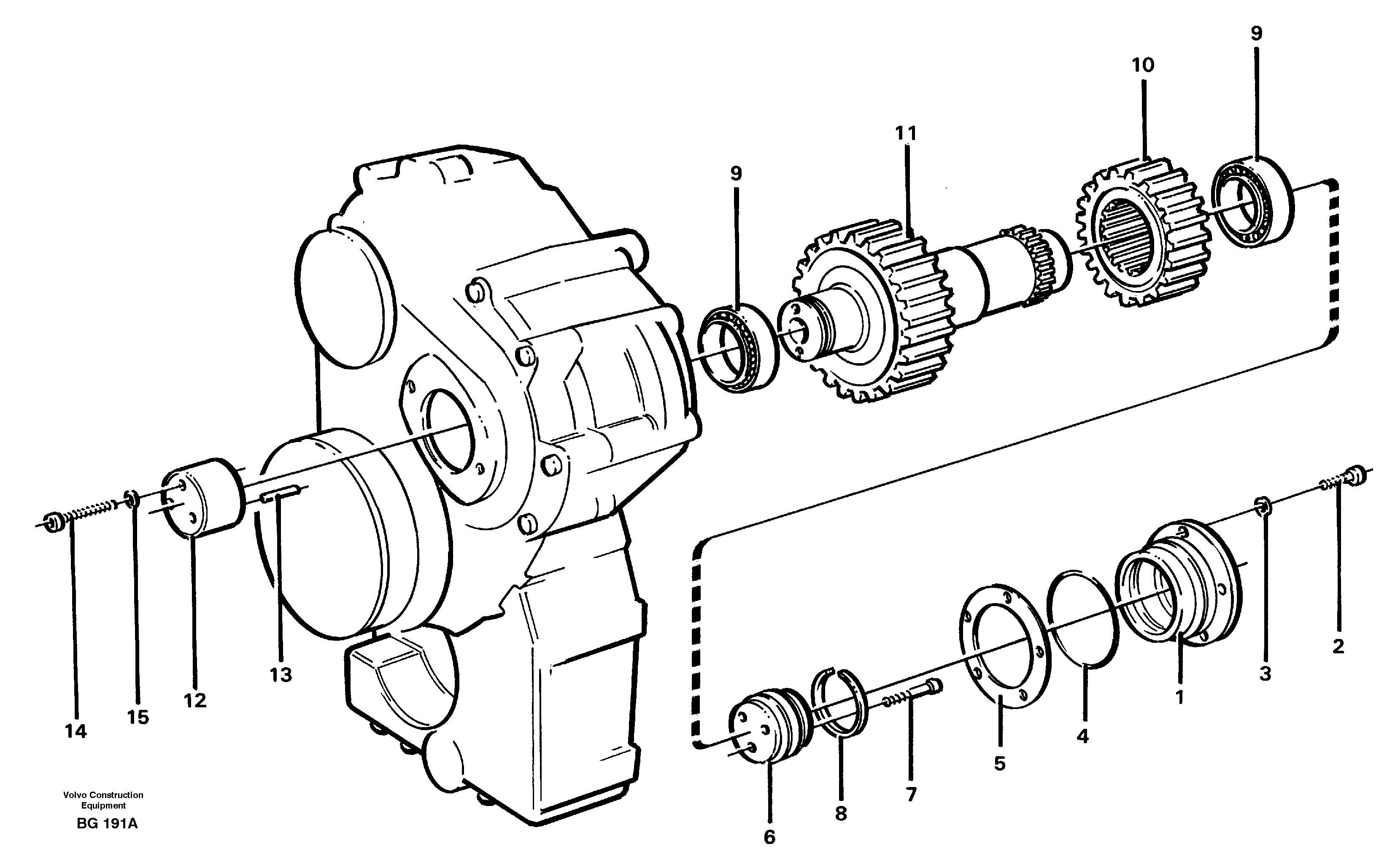 Intermediate shaft  30878, 22502. — volvo parts diagram