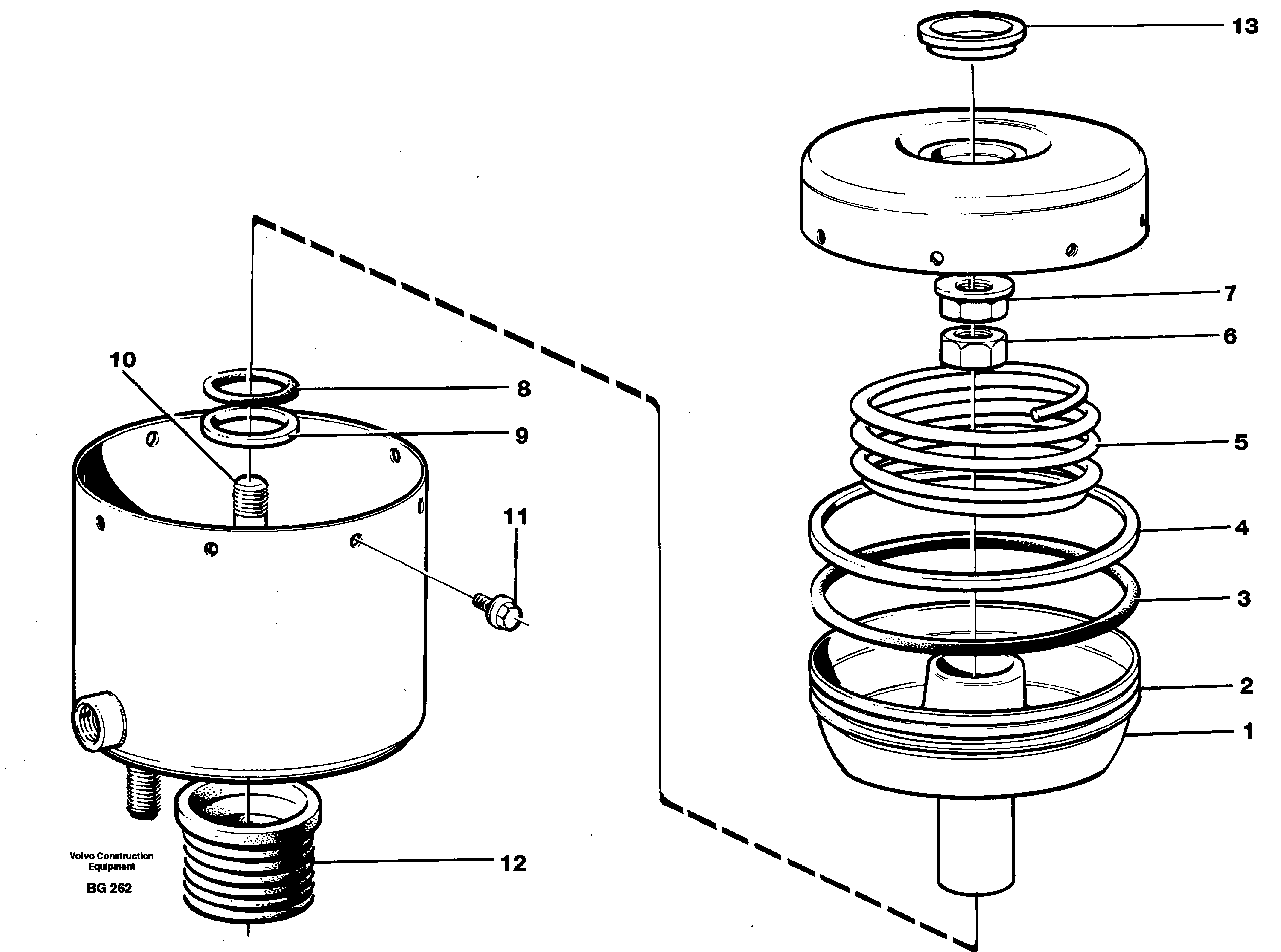 Brake cylinder — volvo parts diagram