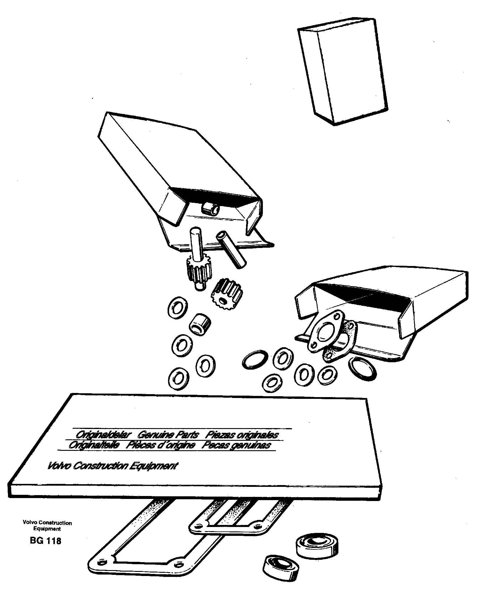 Repair kits for engine — volvo parts diagram