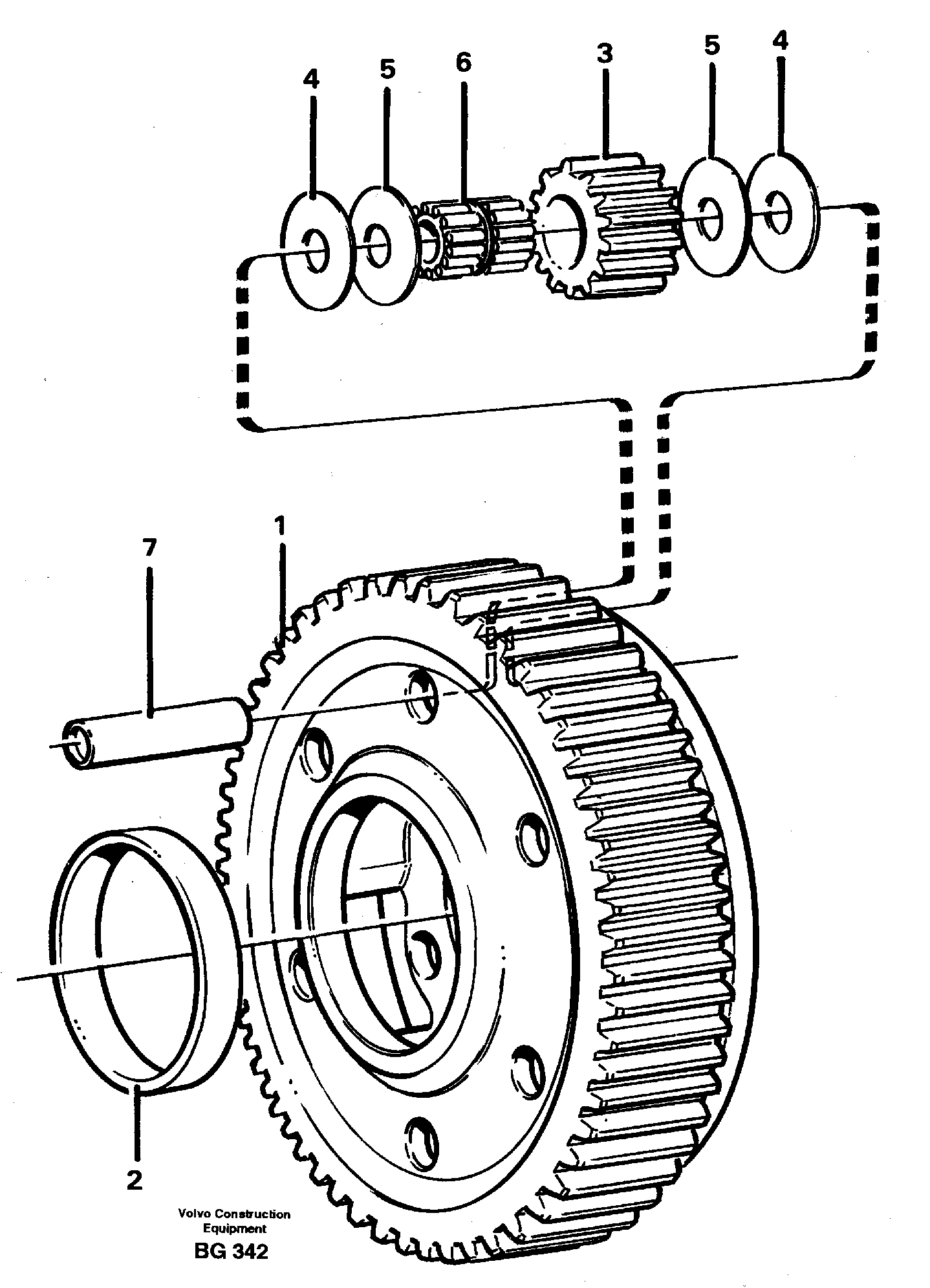 Planet kit, stage 5 — volvo parts diagram