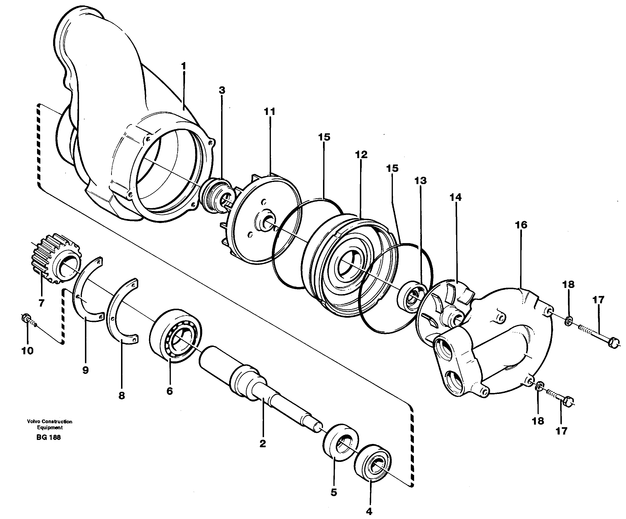 Water pump — volvo parts diagram