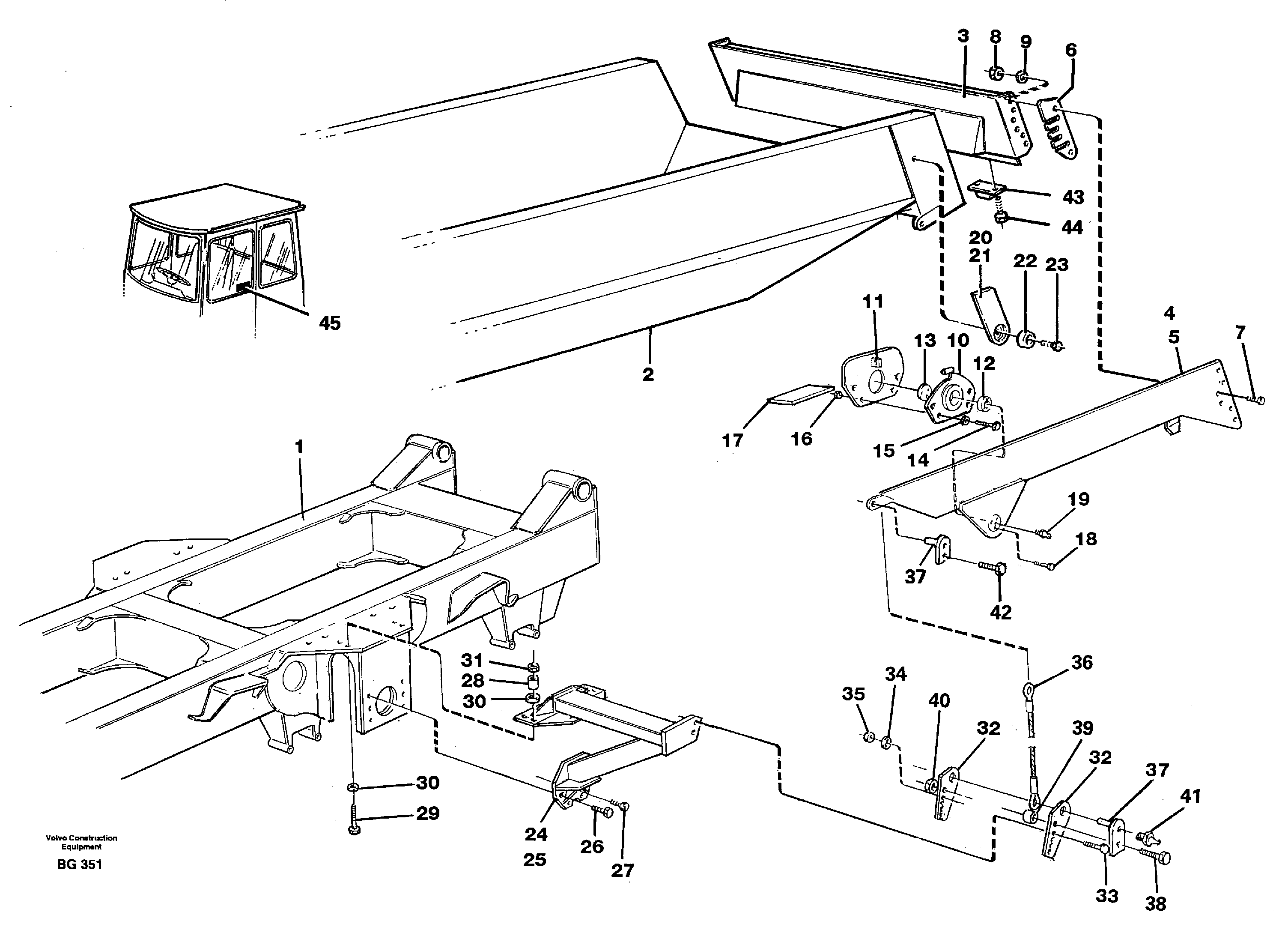 Overhung tailgate  93090 — volvo parts diagram