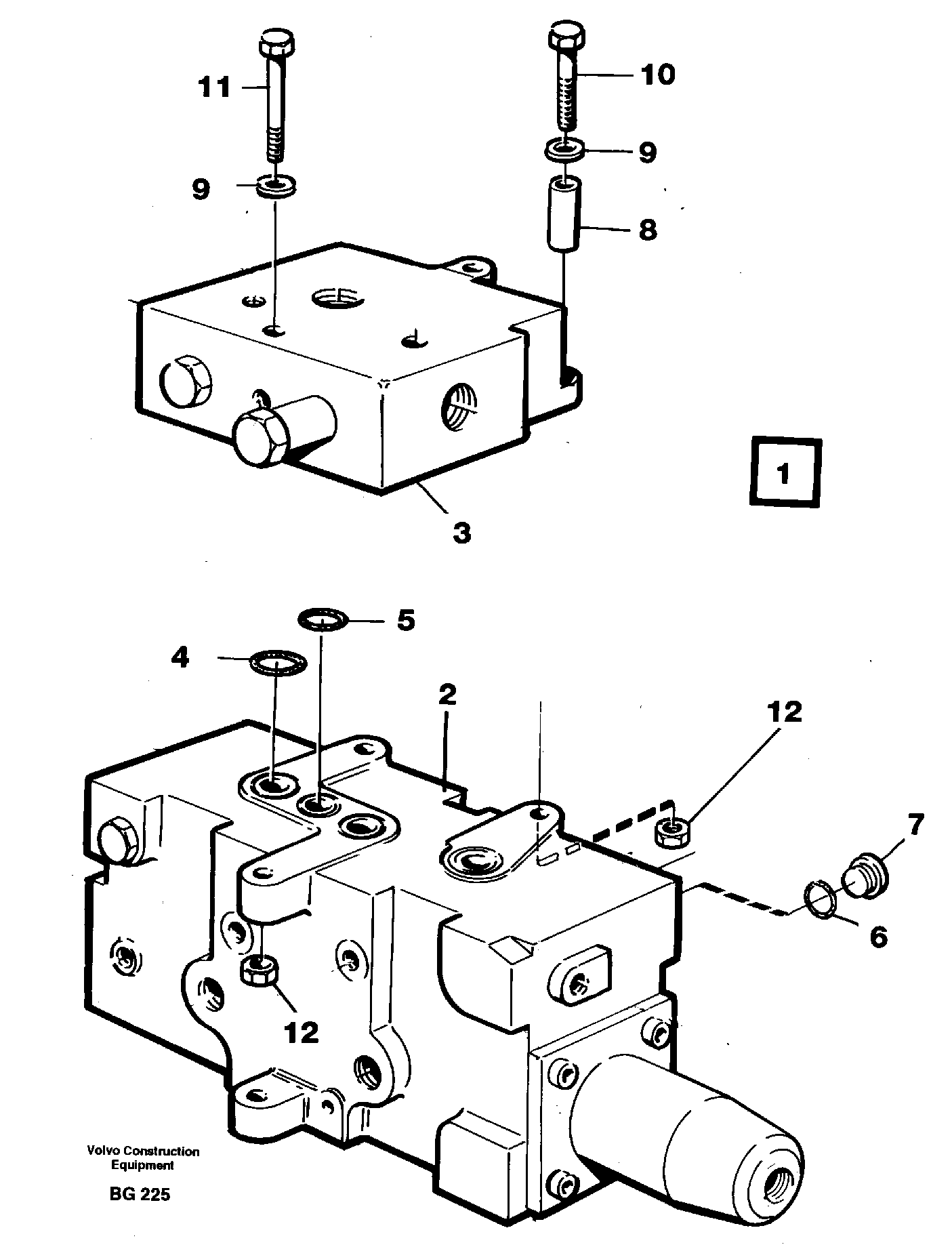 Steering unit — volvo parts diagram
