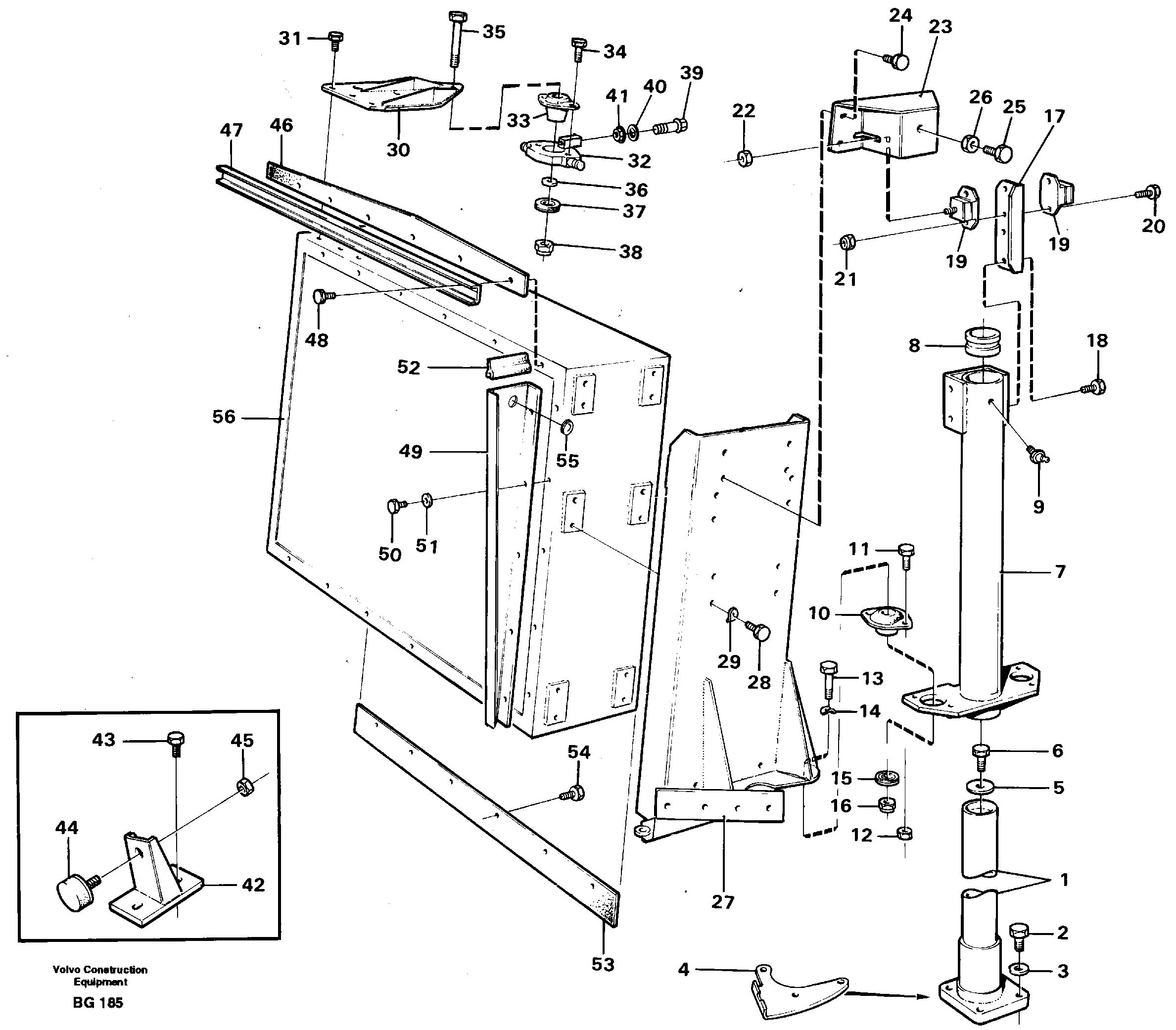 Radiator mounting — volvo parts diagram