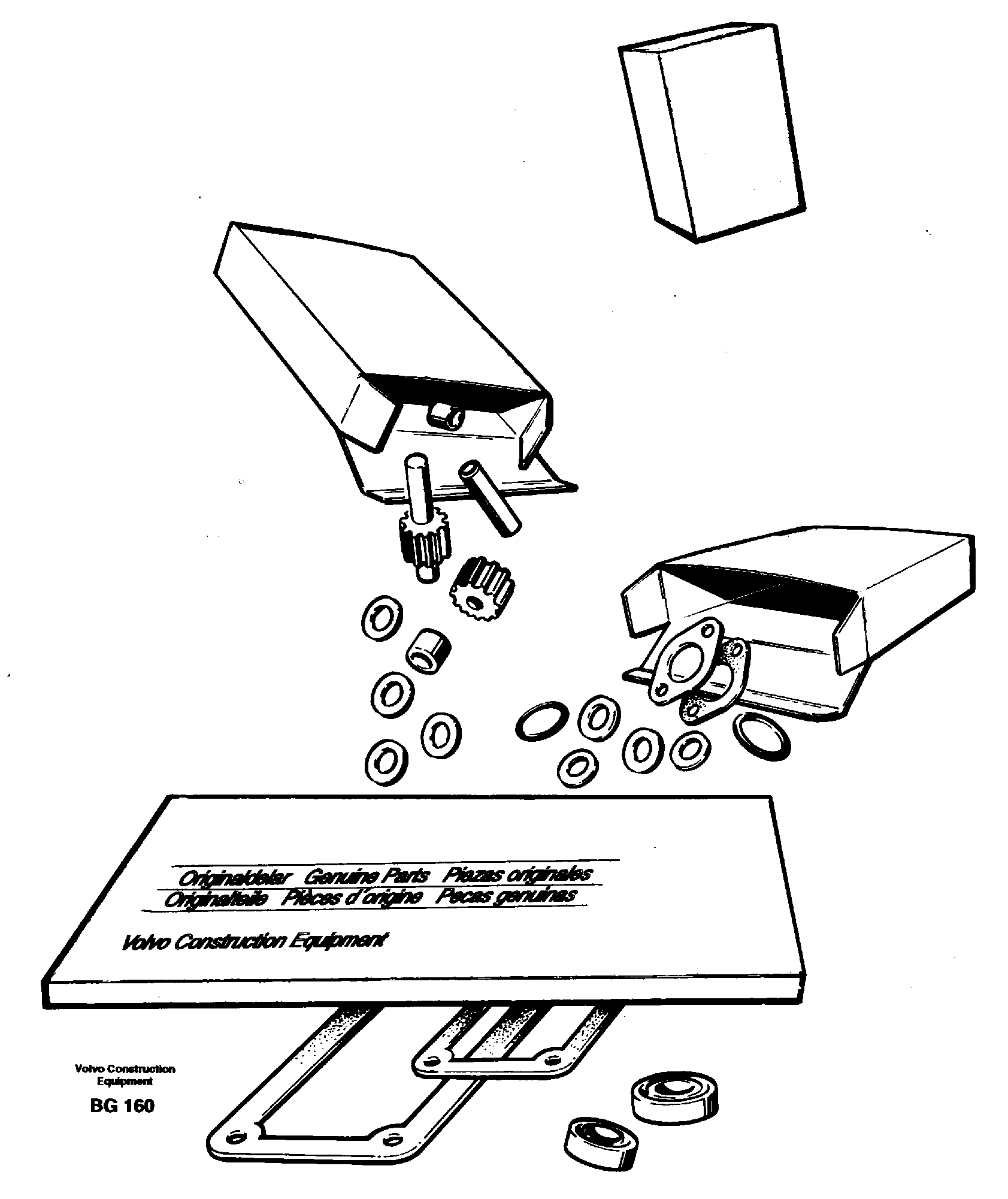 Gasket kit for transmission — volvo parts diagram