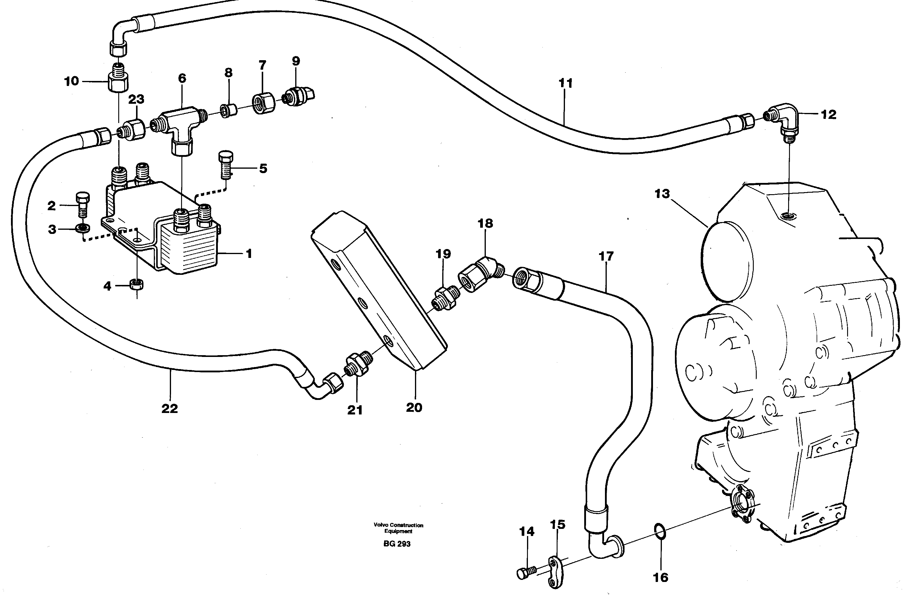 Heat exchanger. Drop box — volvo parts diagram