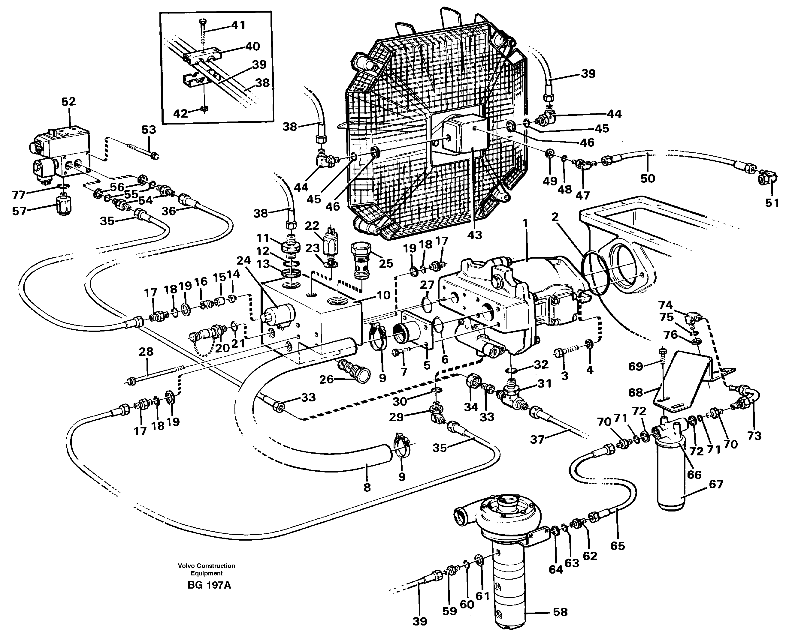 Fan drive — volvo parts diagram