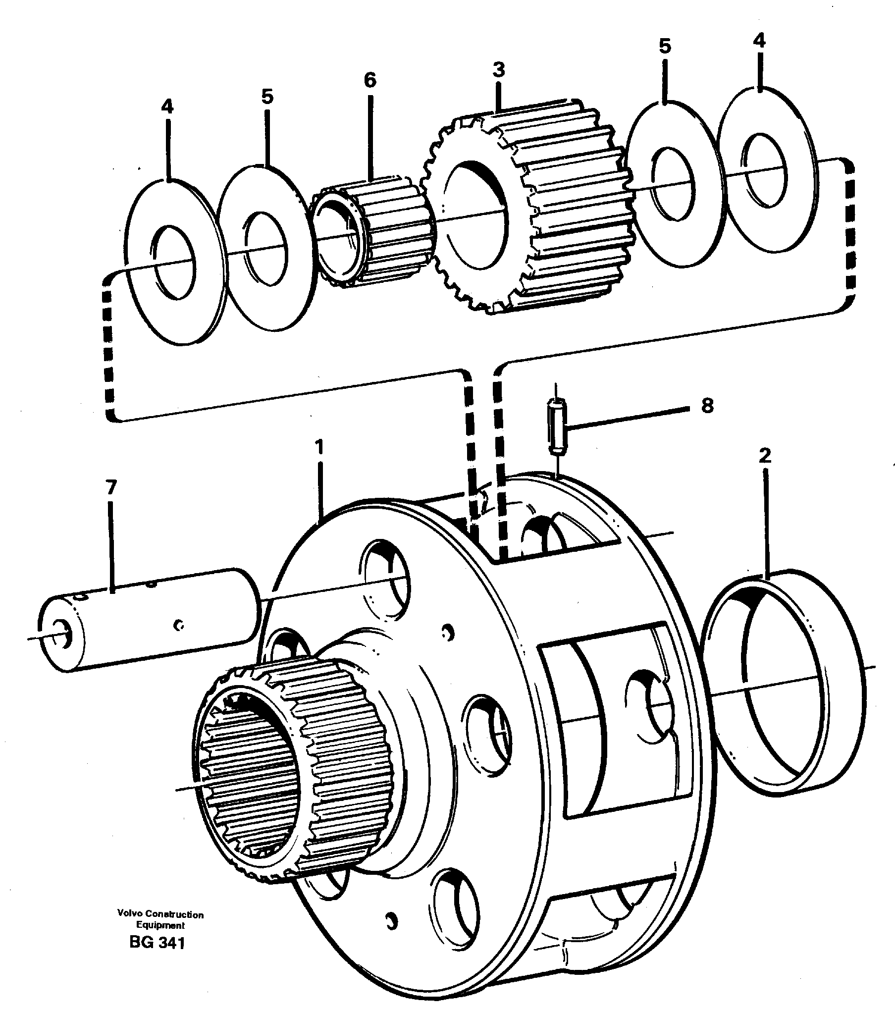 Planet kit, stage 4 — volvo parts diagram