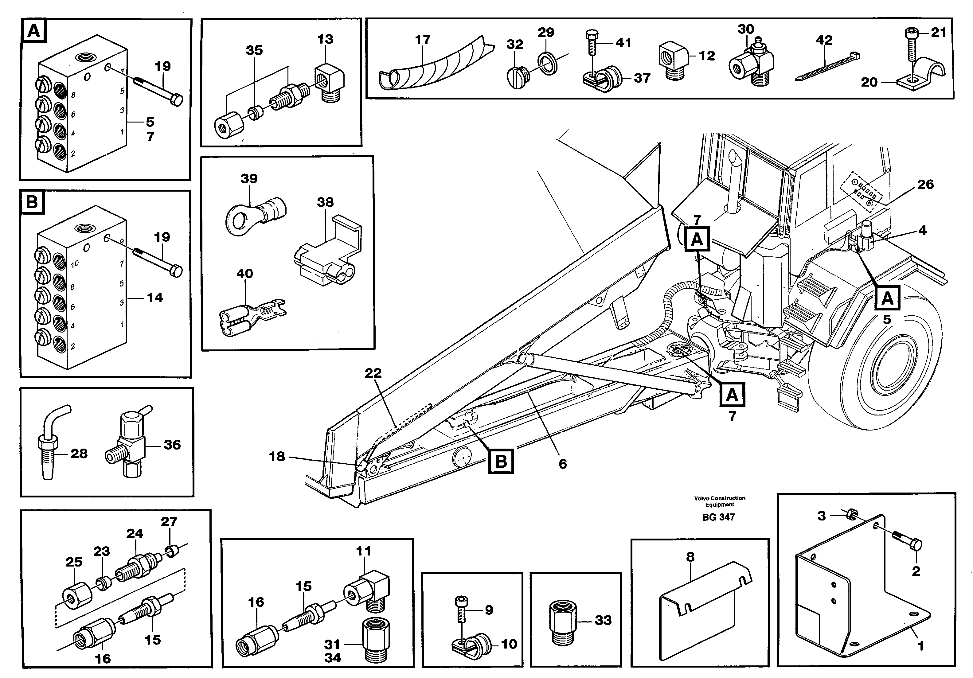 Central lubrication  93087 — volvo parts diagram