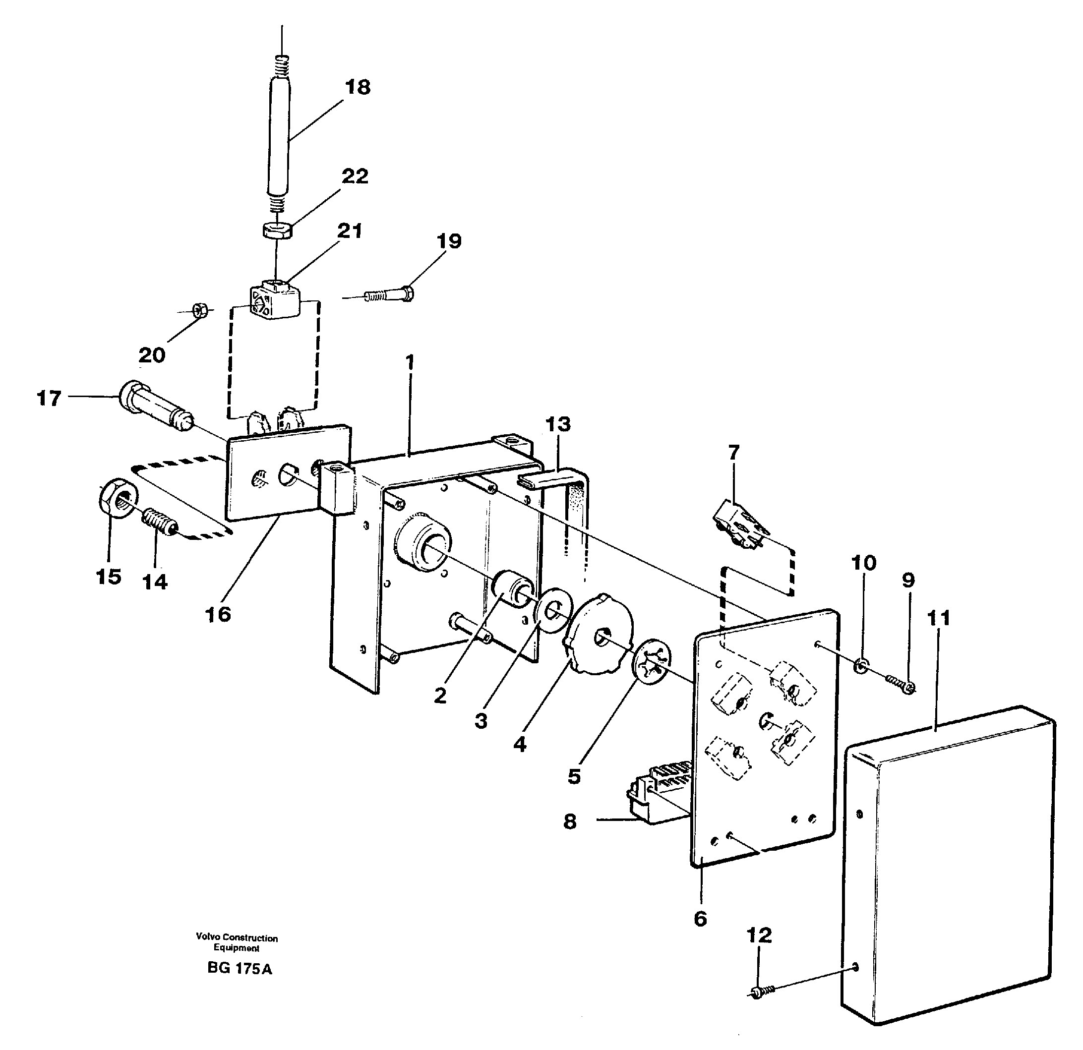 Gear selector — volvo parts diagram