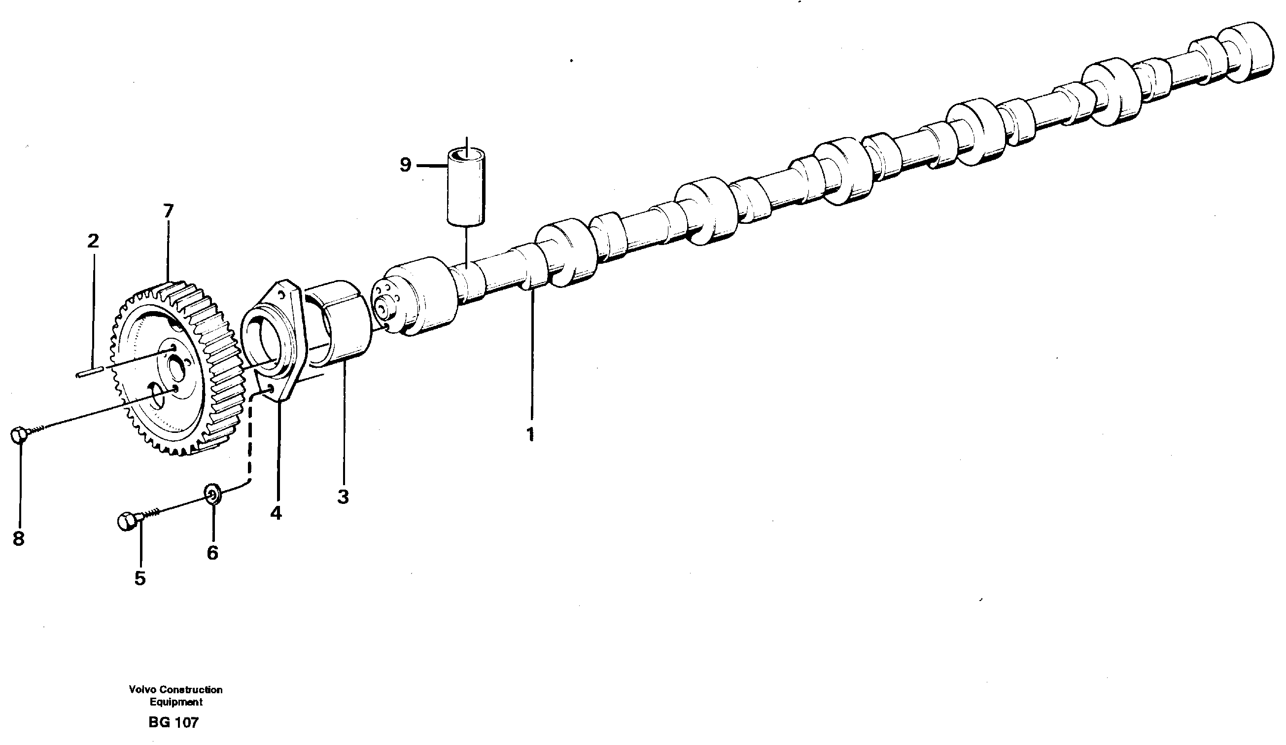 Camshaft — volvo parts diagram