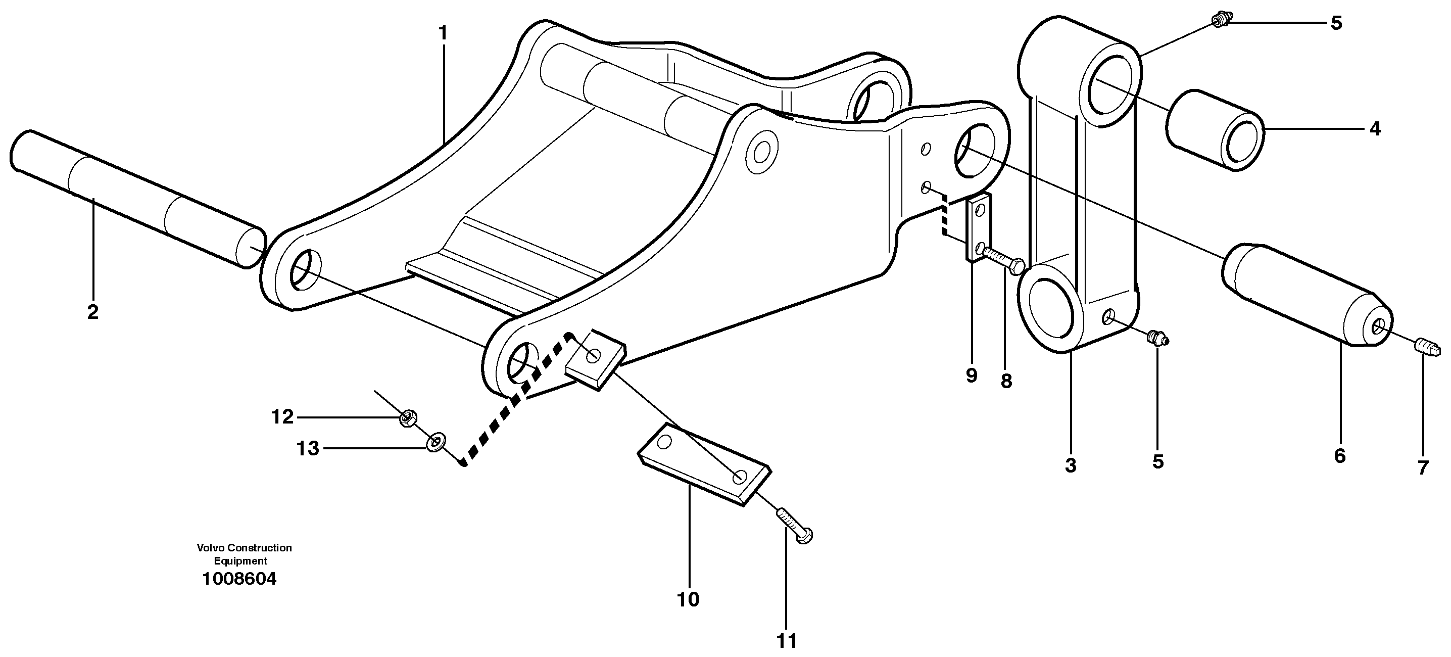 Clamshell rest  14259271 — volvo parts diagram