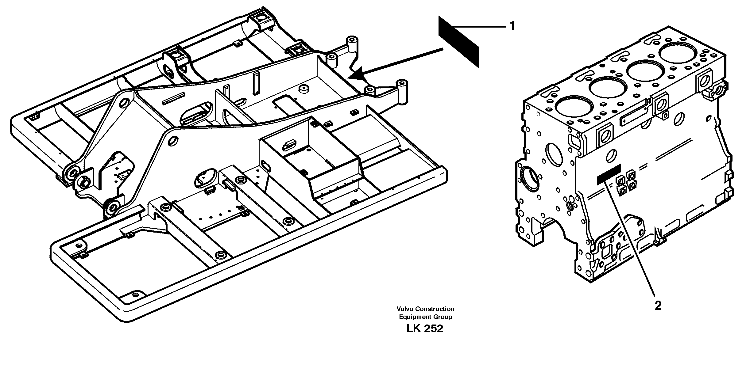 Product sign plate — volvo parts diagram