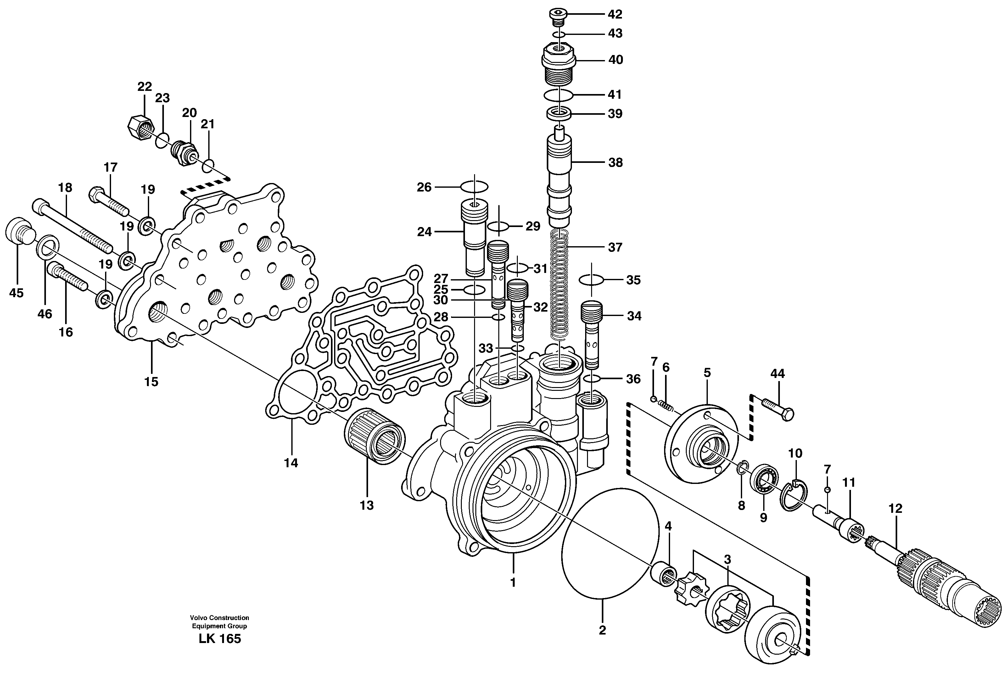 Rear axle, Gear shift sensor  14303090, 14303092, 14311155 — volvo parts diagram