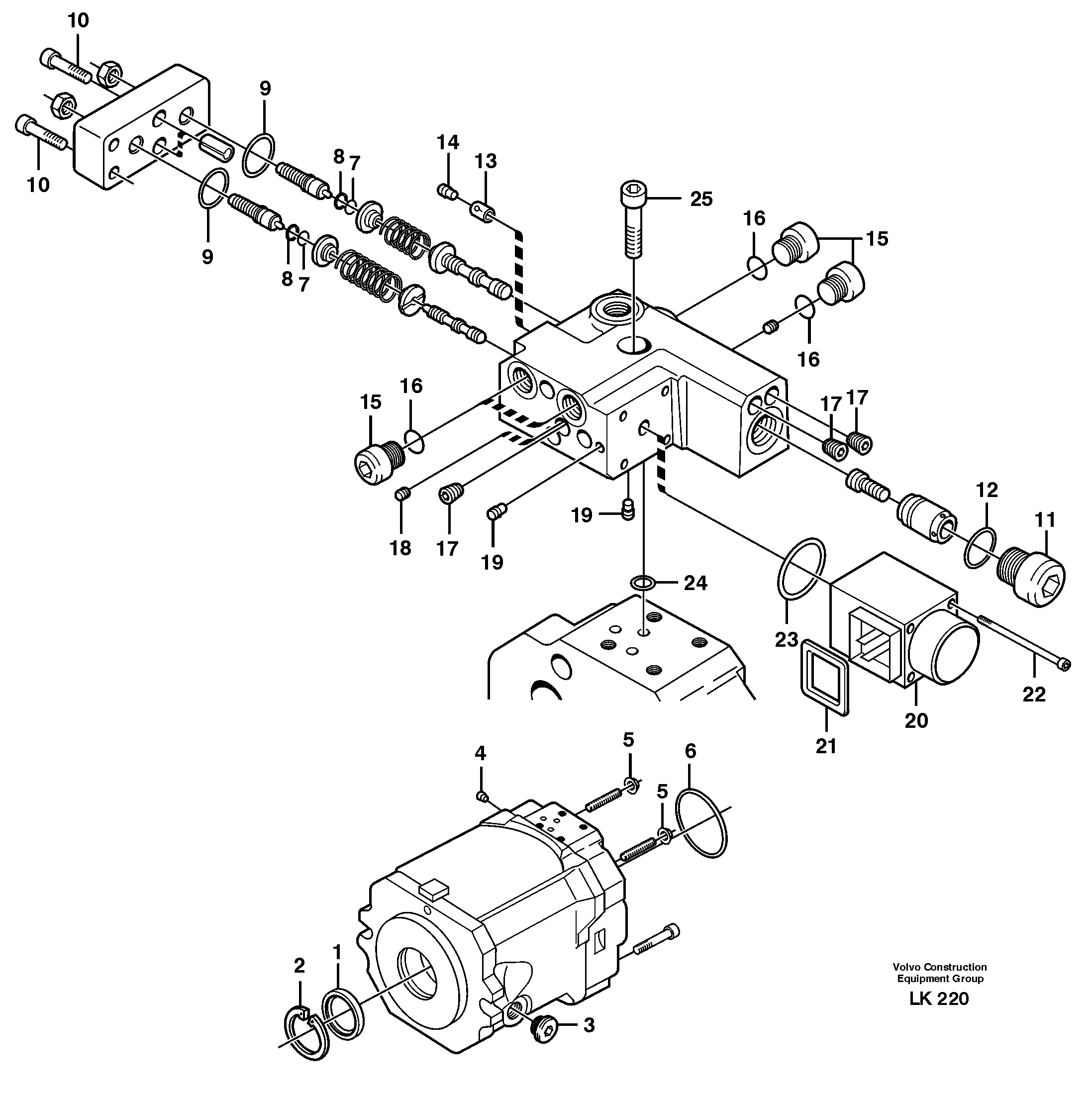 Hydraulic pump — volvo parts diagram