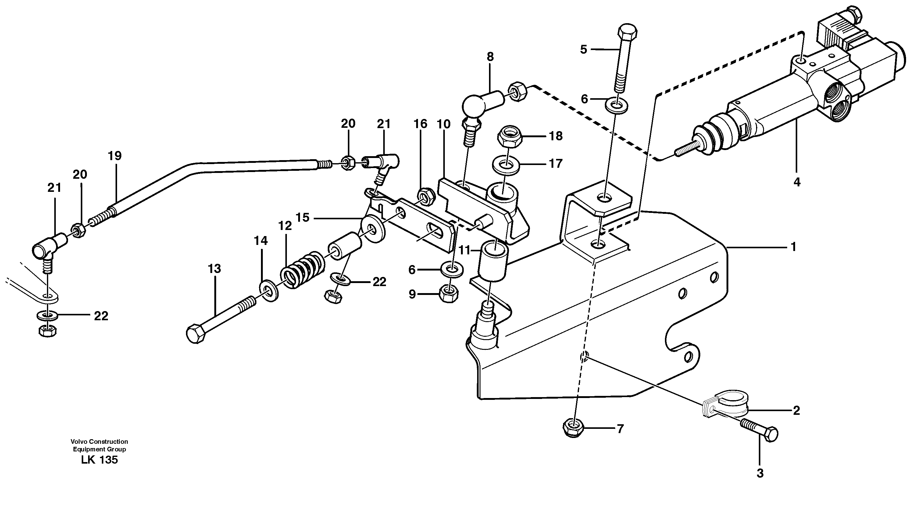 Speed control SER NO - 1050 — volvo parts diagram