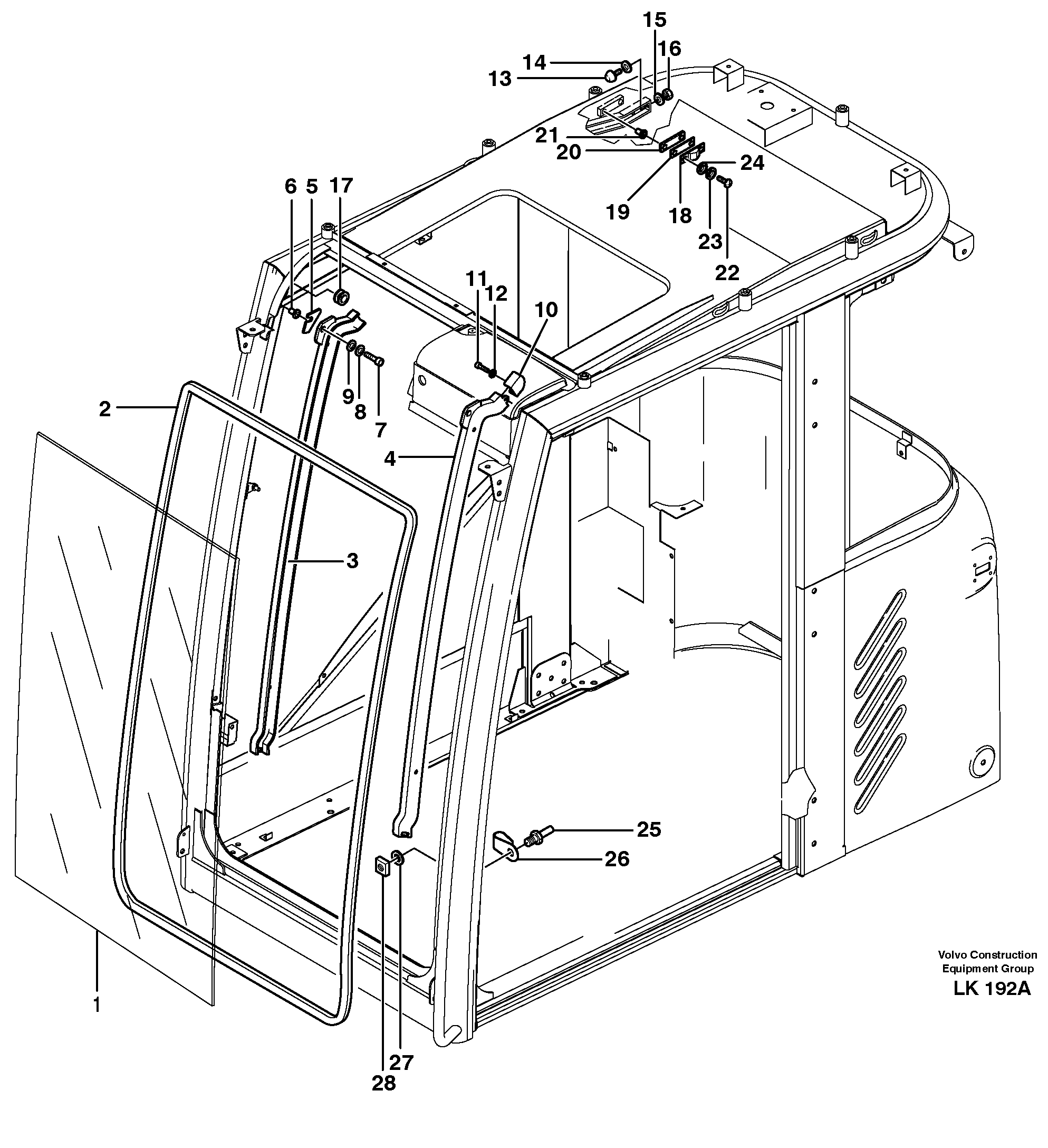 Window lifts — volvo parts diagram