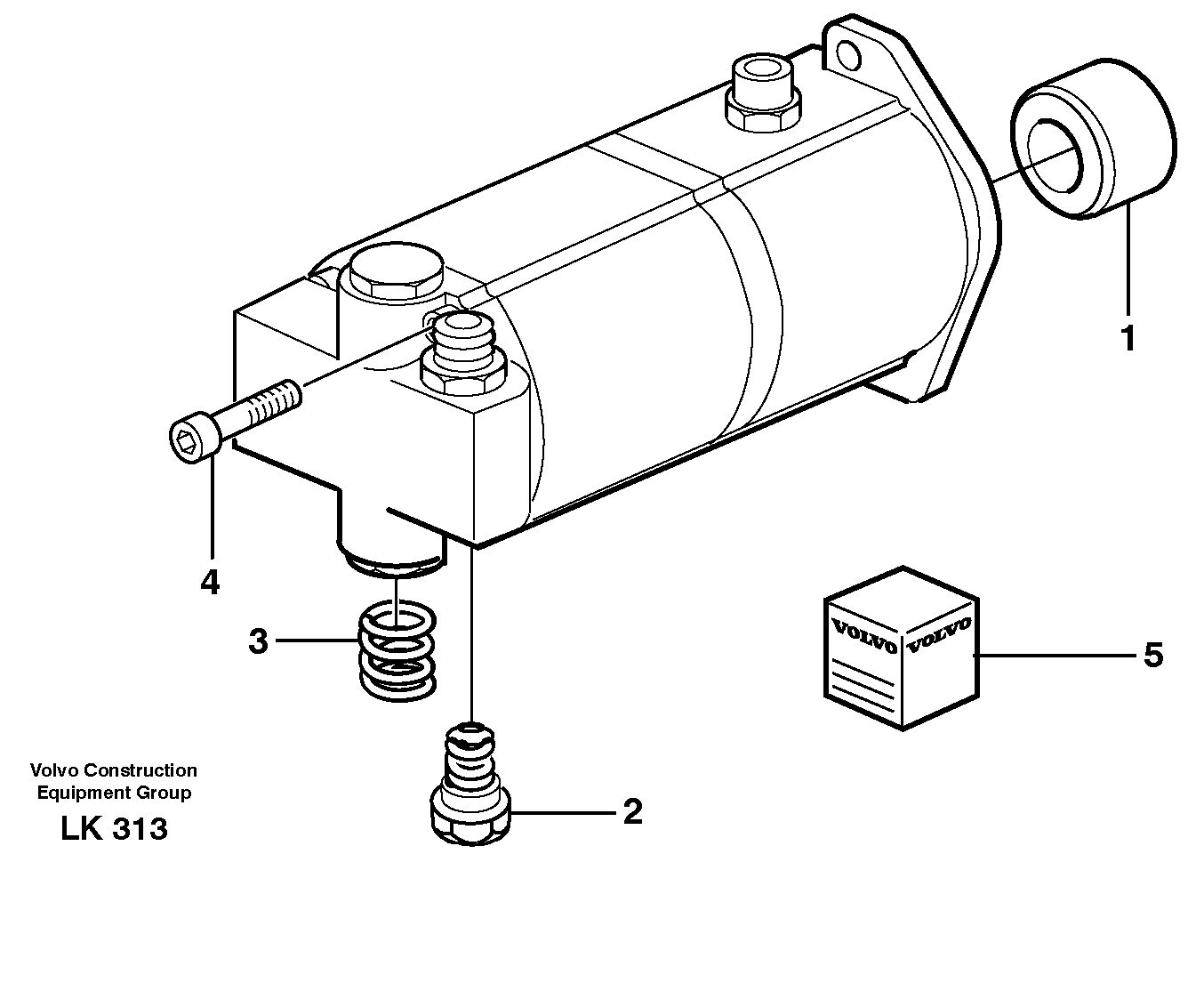 Hydraulic pump, servo/brake — volvo parts diagram