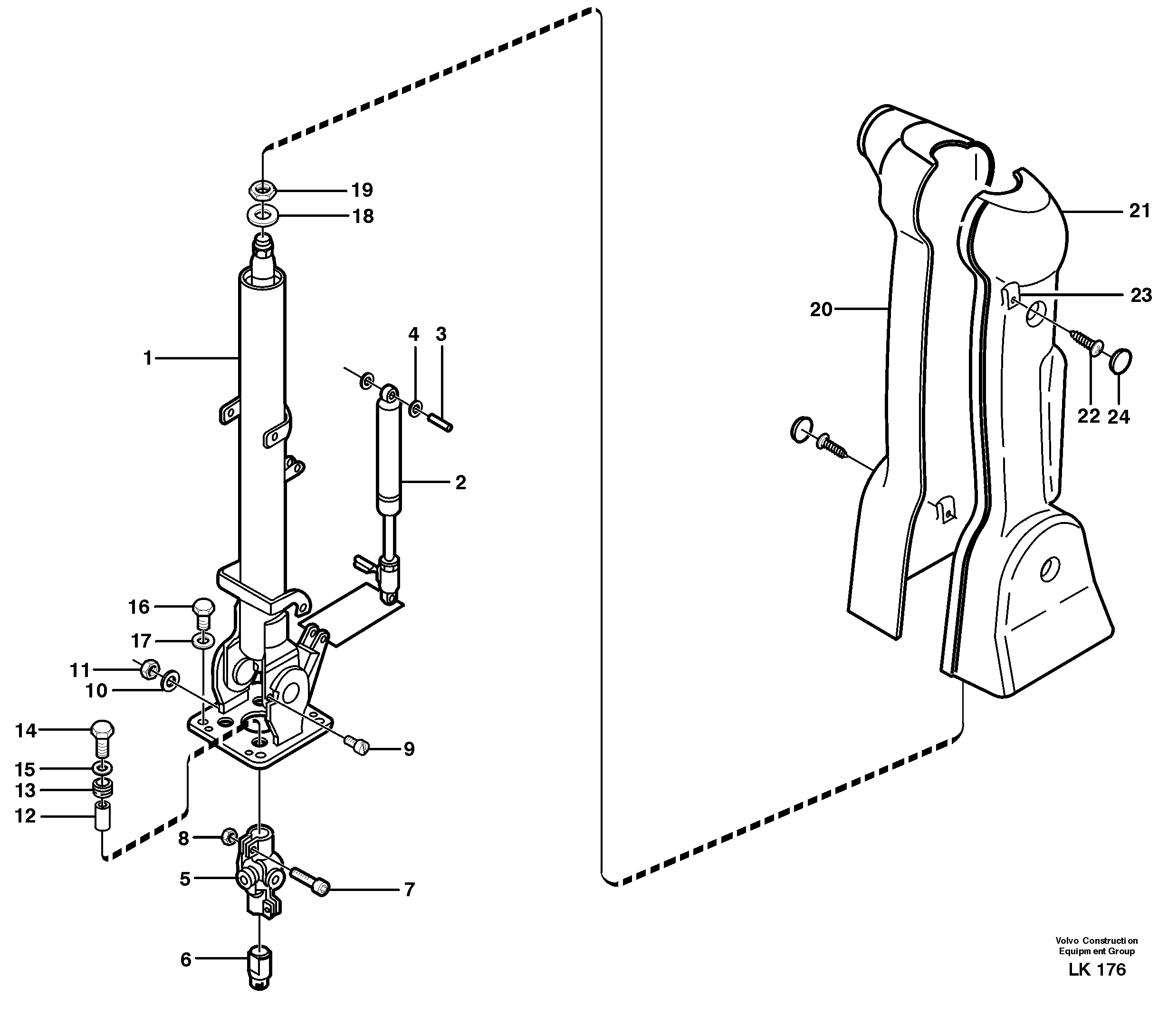 Steering column — volvo parts diagram