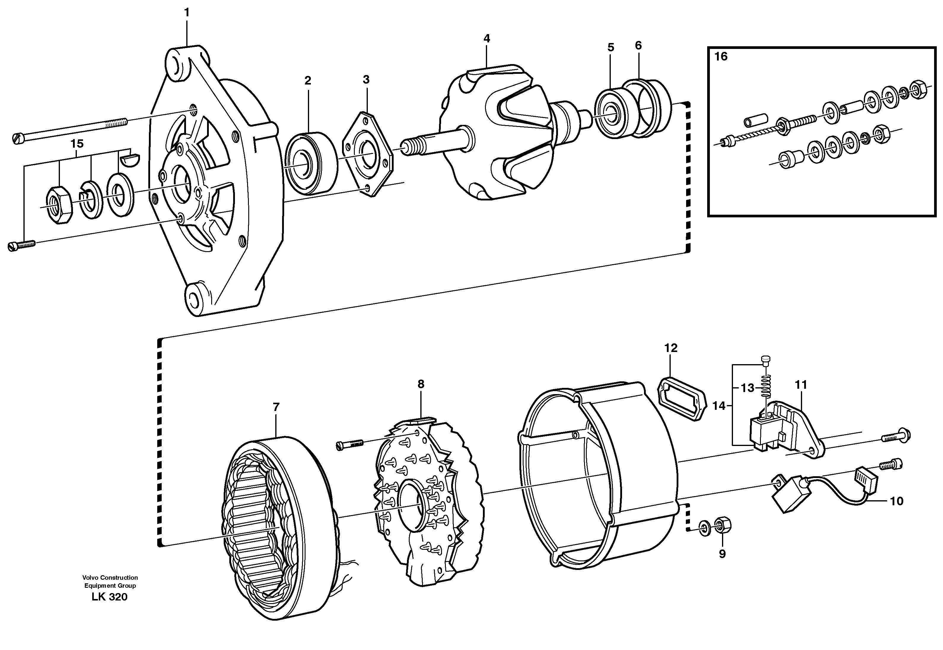 Alternator, 80a 14302822 — volvo parts diagram