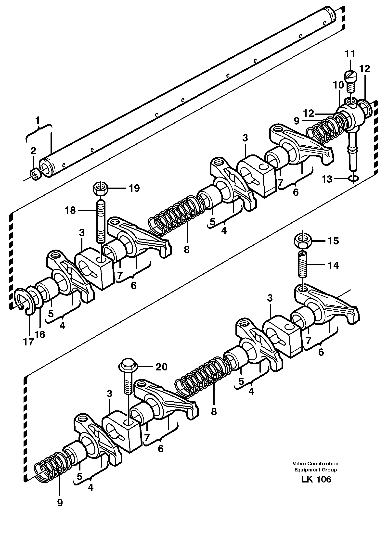 Valve mechanism — volvo parts diagram