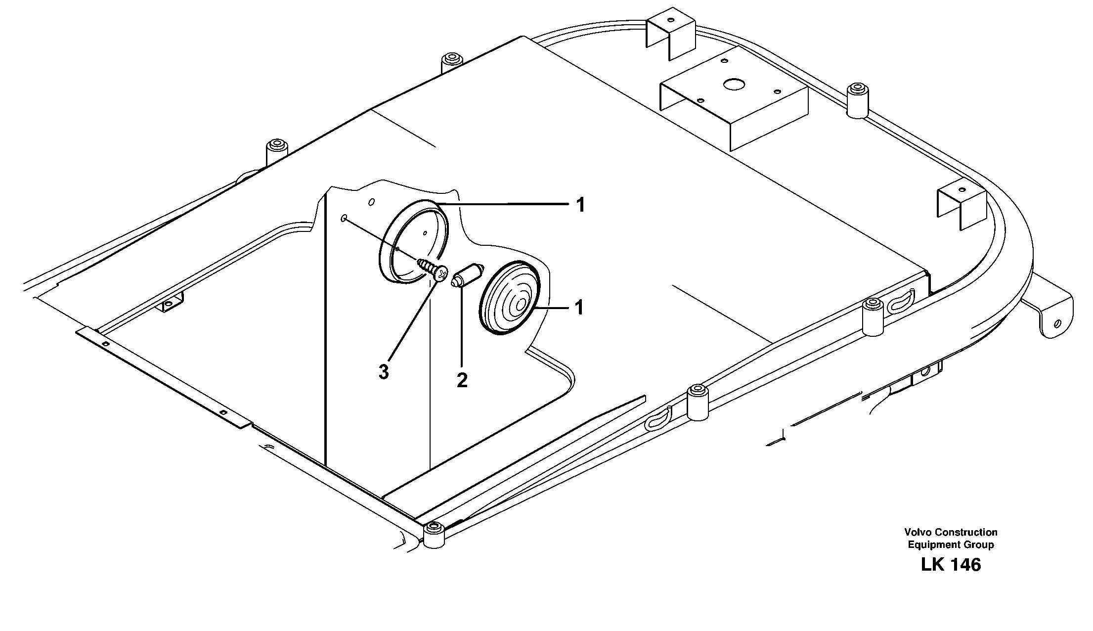 Inner lamp — volvo parts diagram