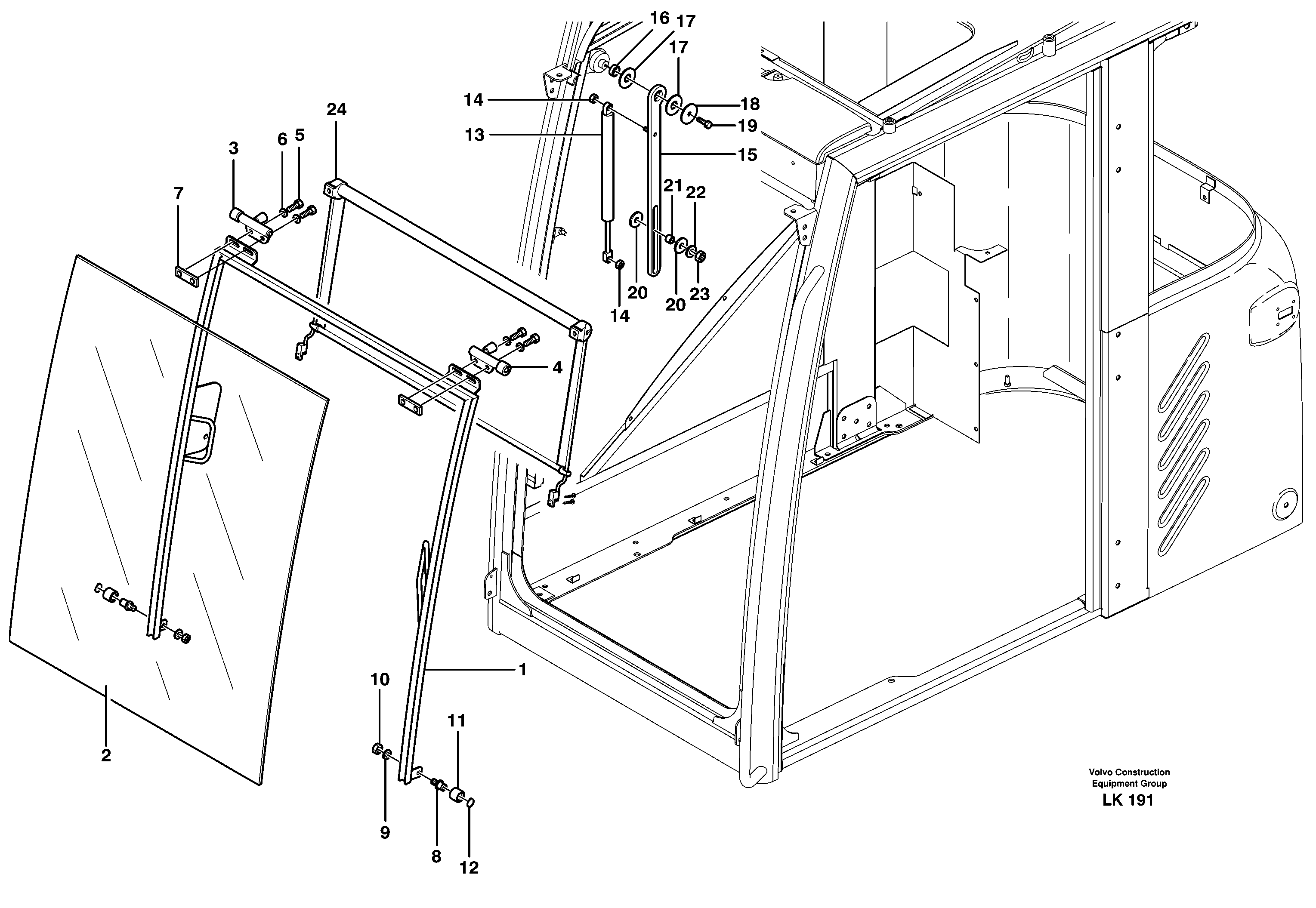 Front window — volvo parts diagram