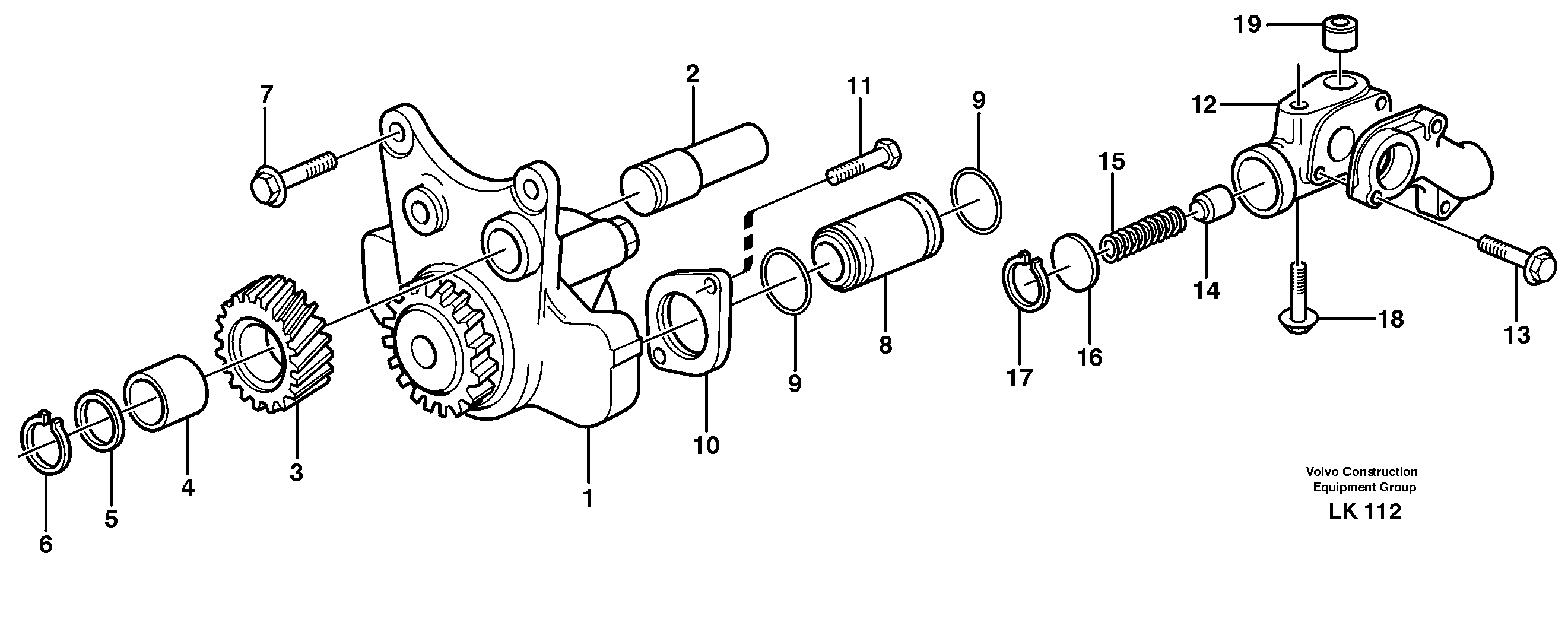 Oil pump — volvo parts diagram