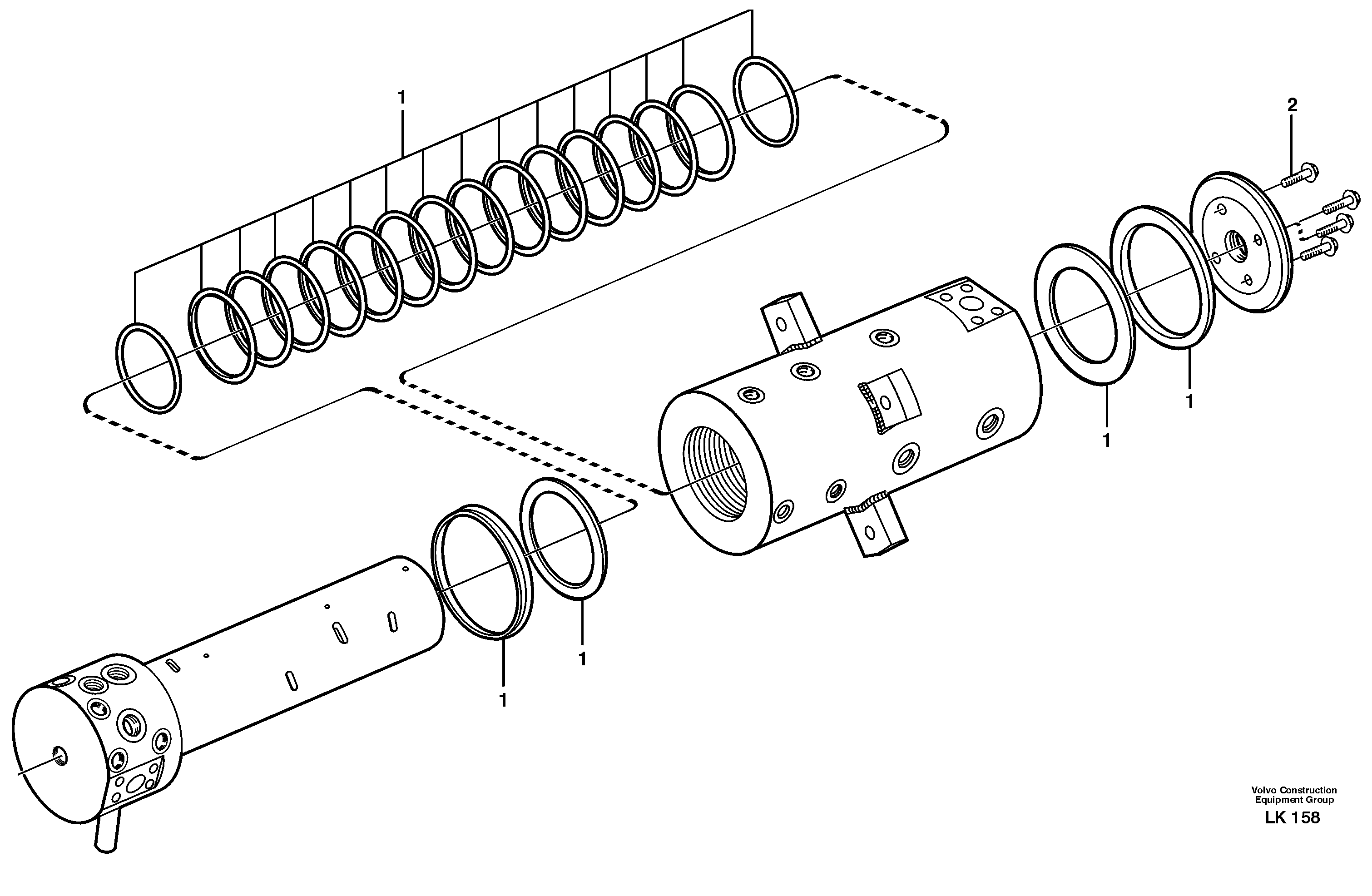 Turning joint — volvo parts diagram