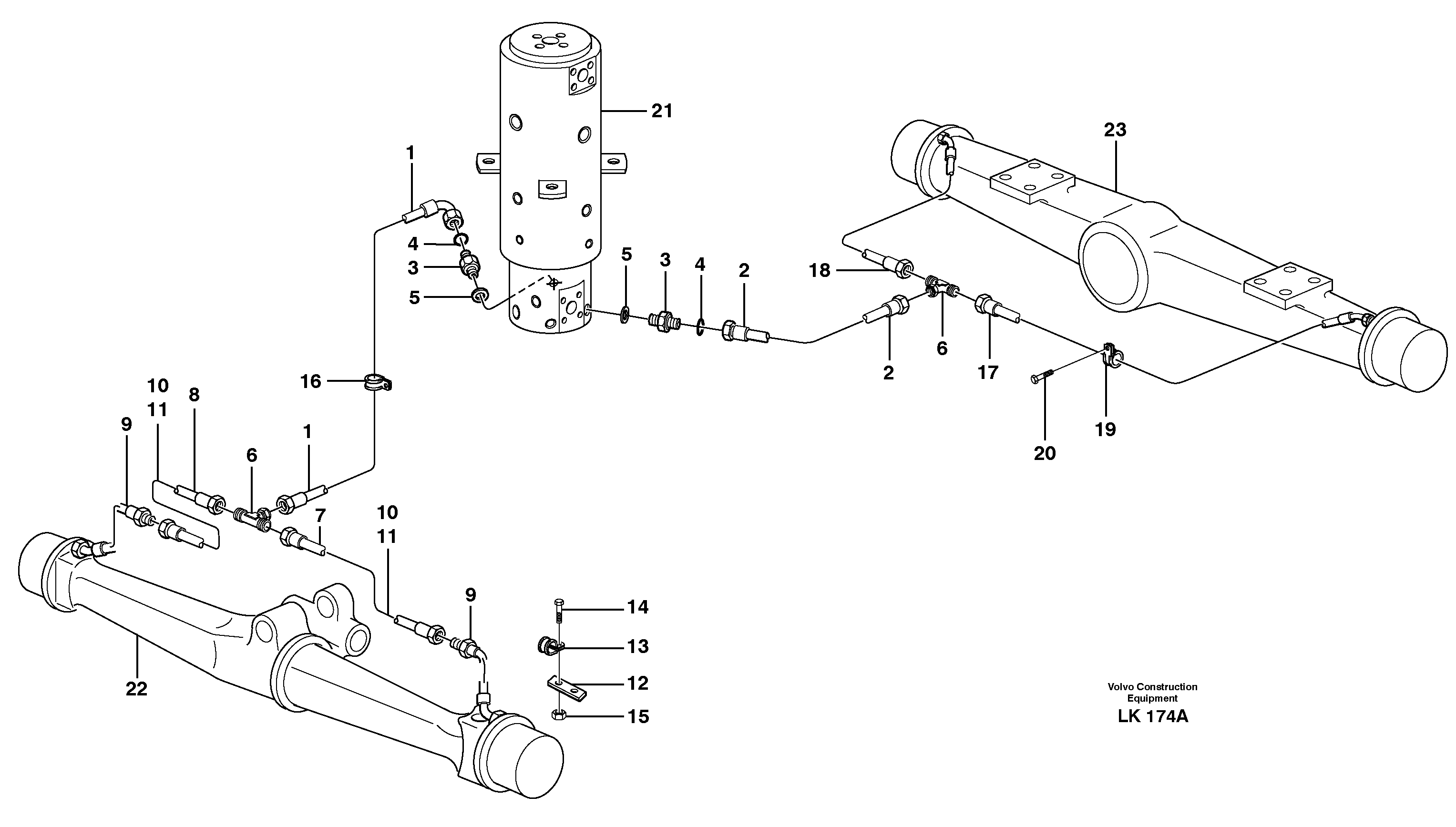 Brakesystem, undercarrige — volvo parts diagram
