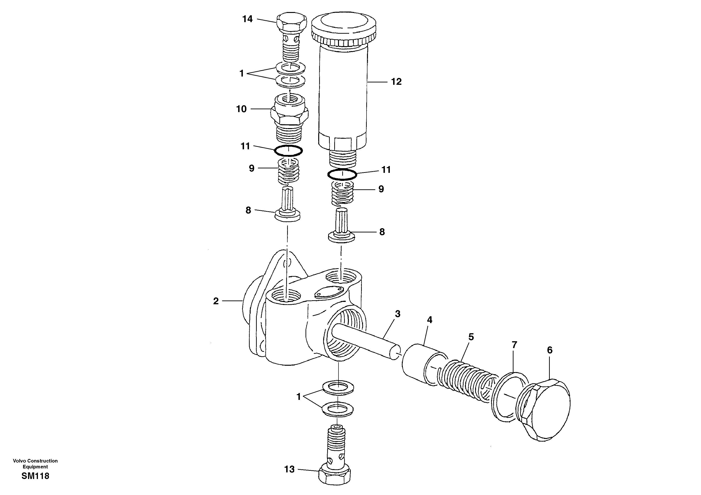 Fuel feed pump — volvo parts diagram