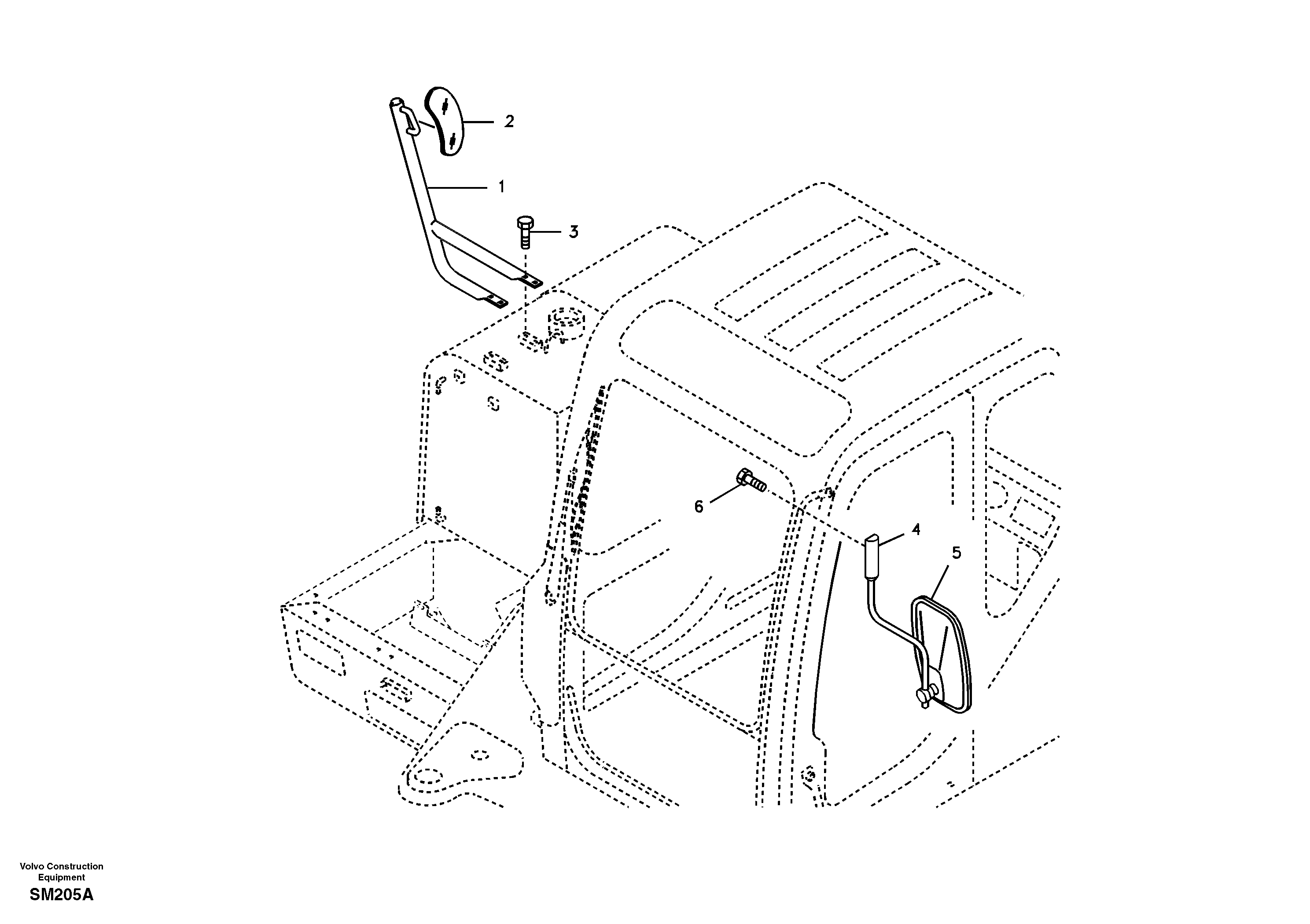 Rear view mirror — volvo parts diagram