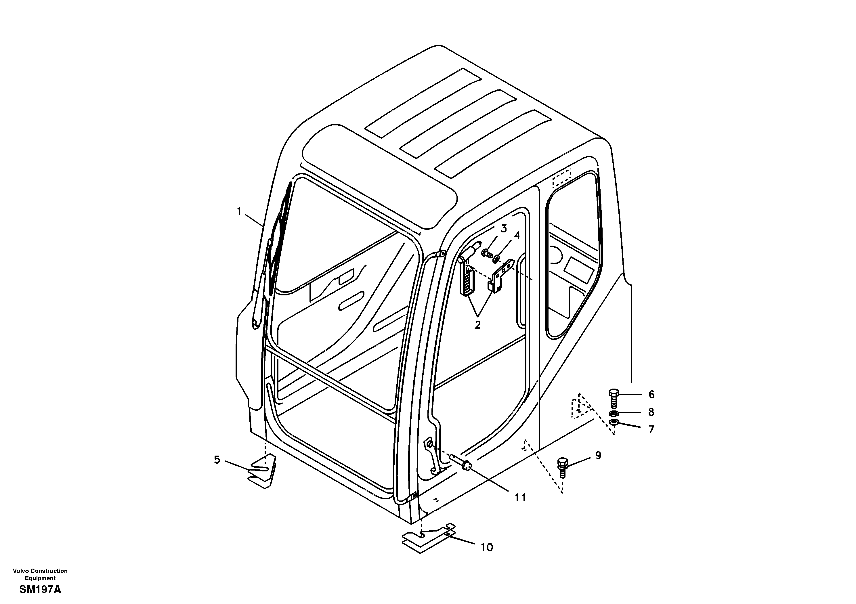 Cab mount — volvo parts diagram