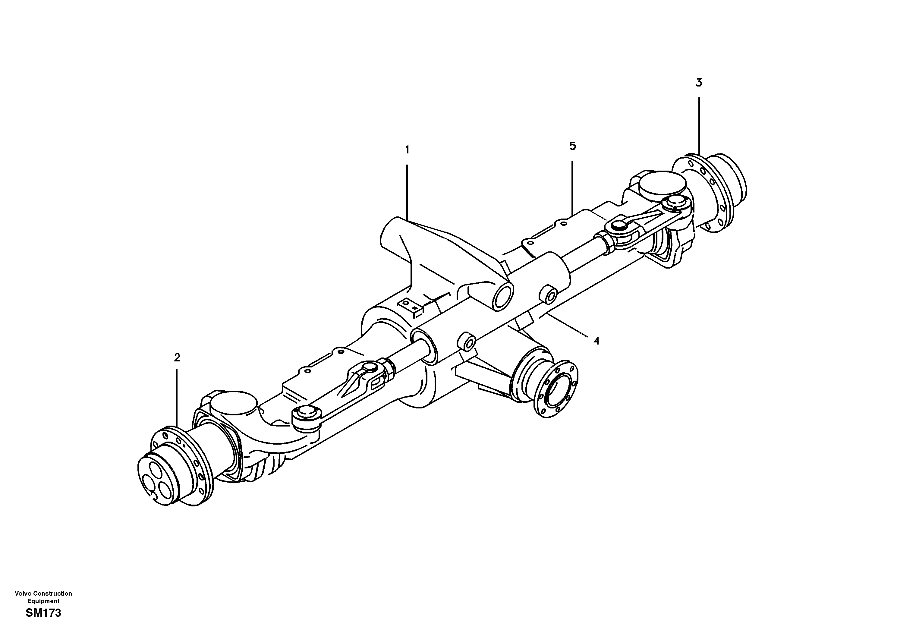 Axle, front — volvo parts diagram