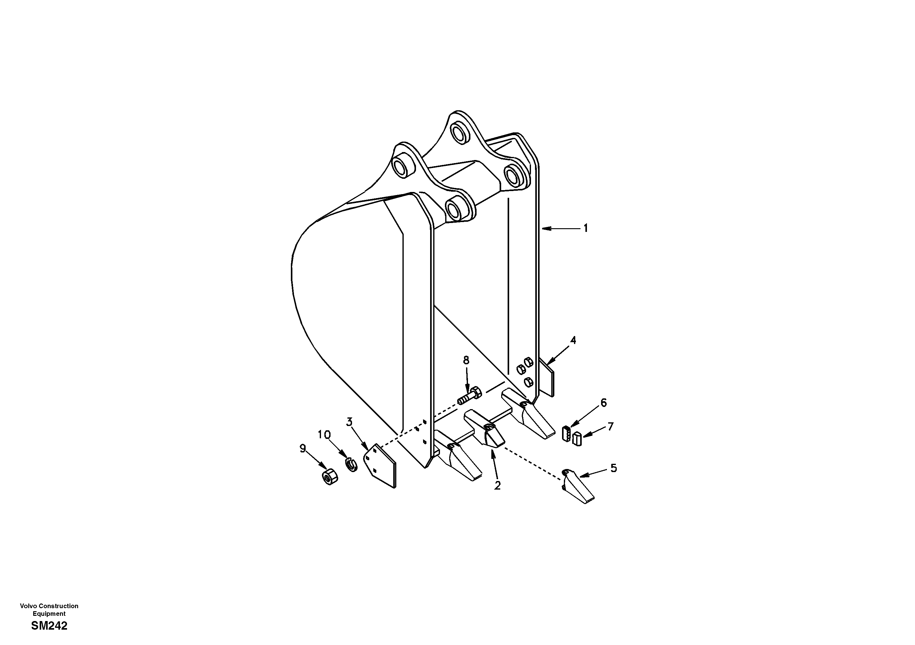 Bucket — volvo parts diagram