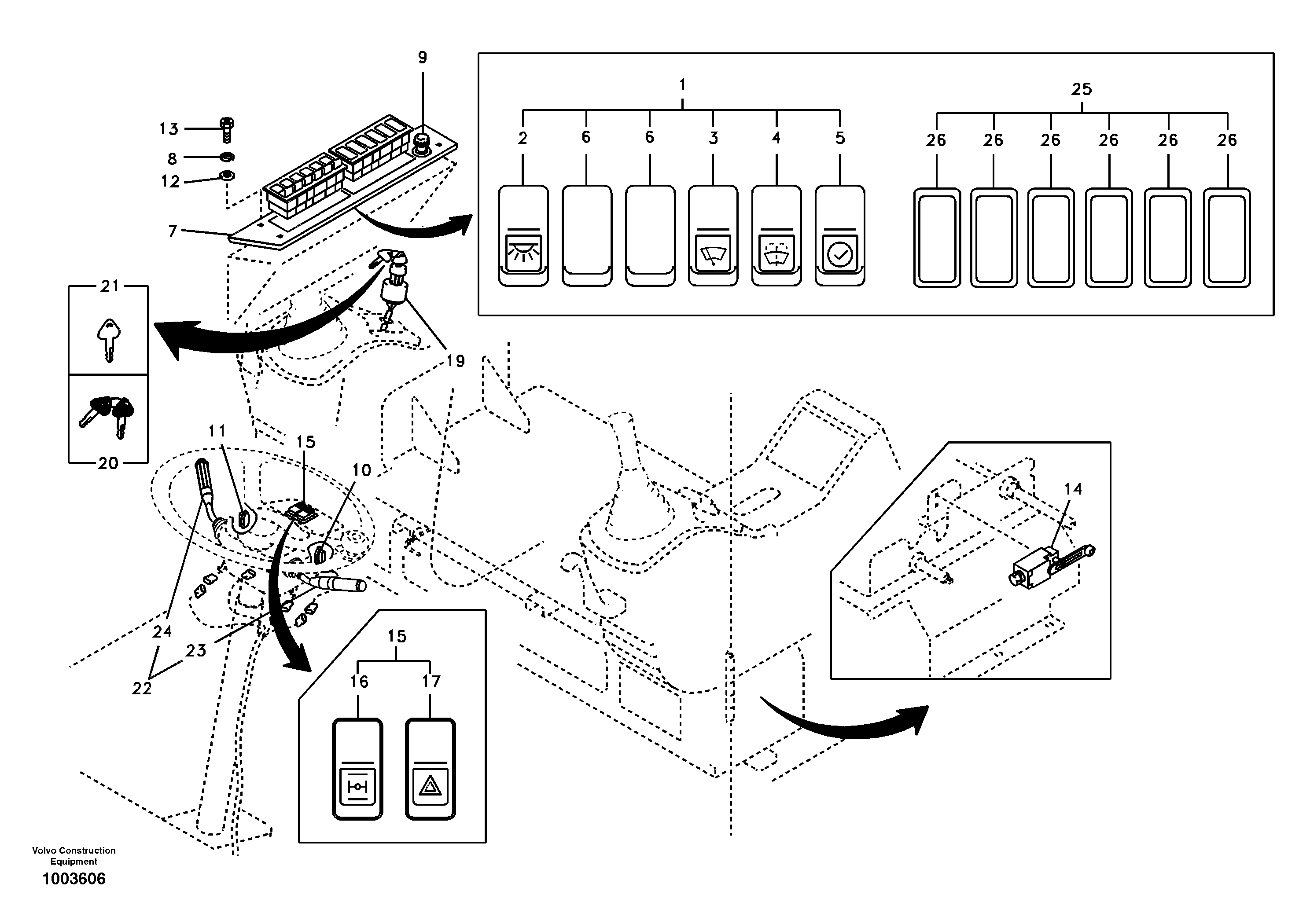 Switch — volvo parts diagram