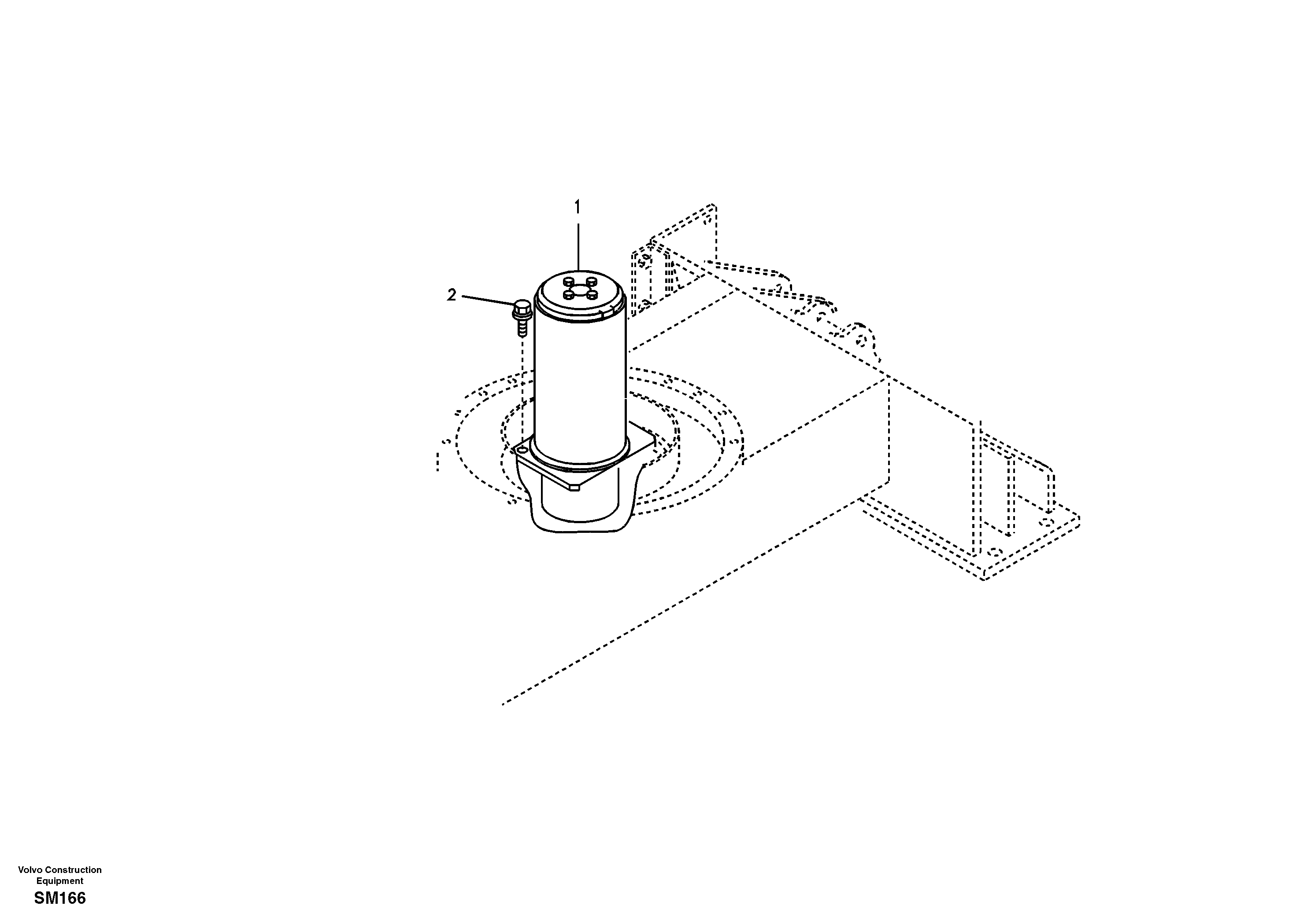 Turning joint, mounting — volvo parts diagram